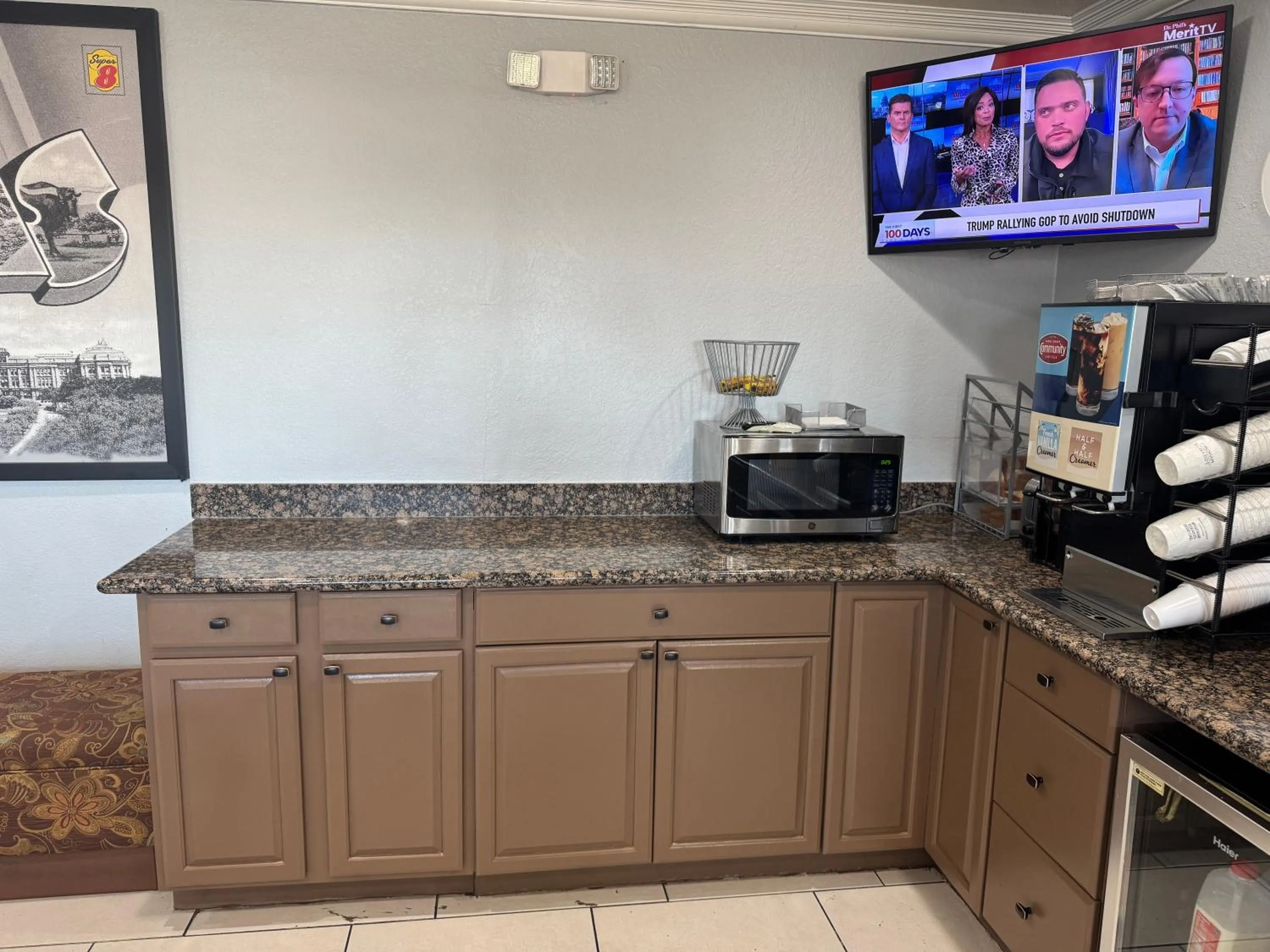 Breakfast in Super 8 by Wyndham Sherman