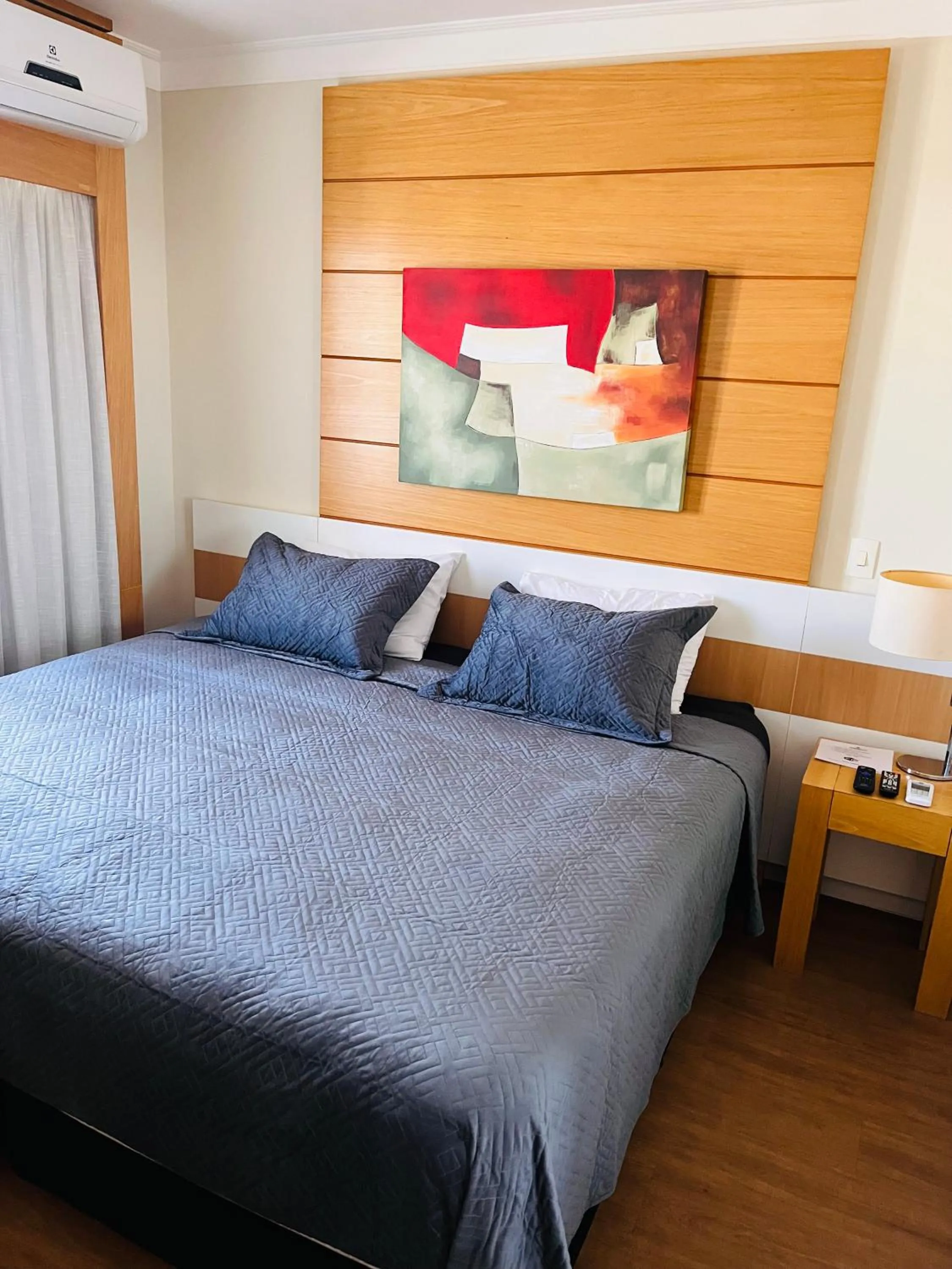 Bed in Quarto de hotel de luxo Congonhas