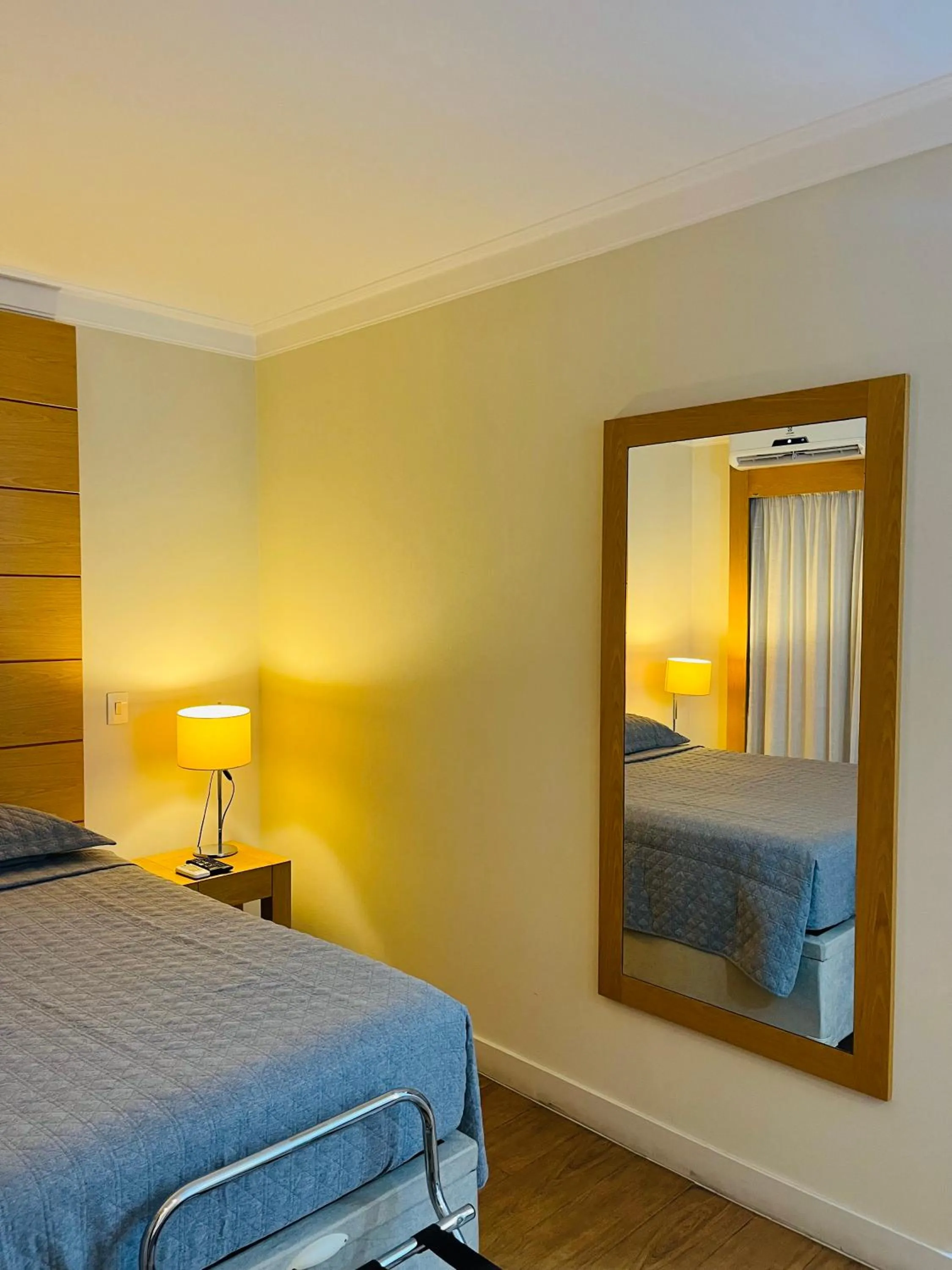 Bed in Quarto de hotel de luxo Congonhas