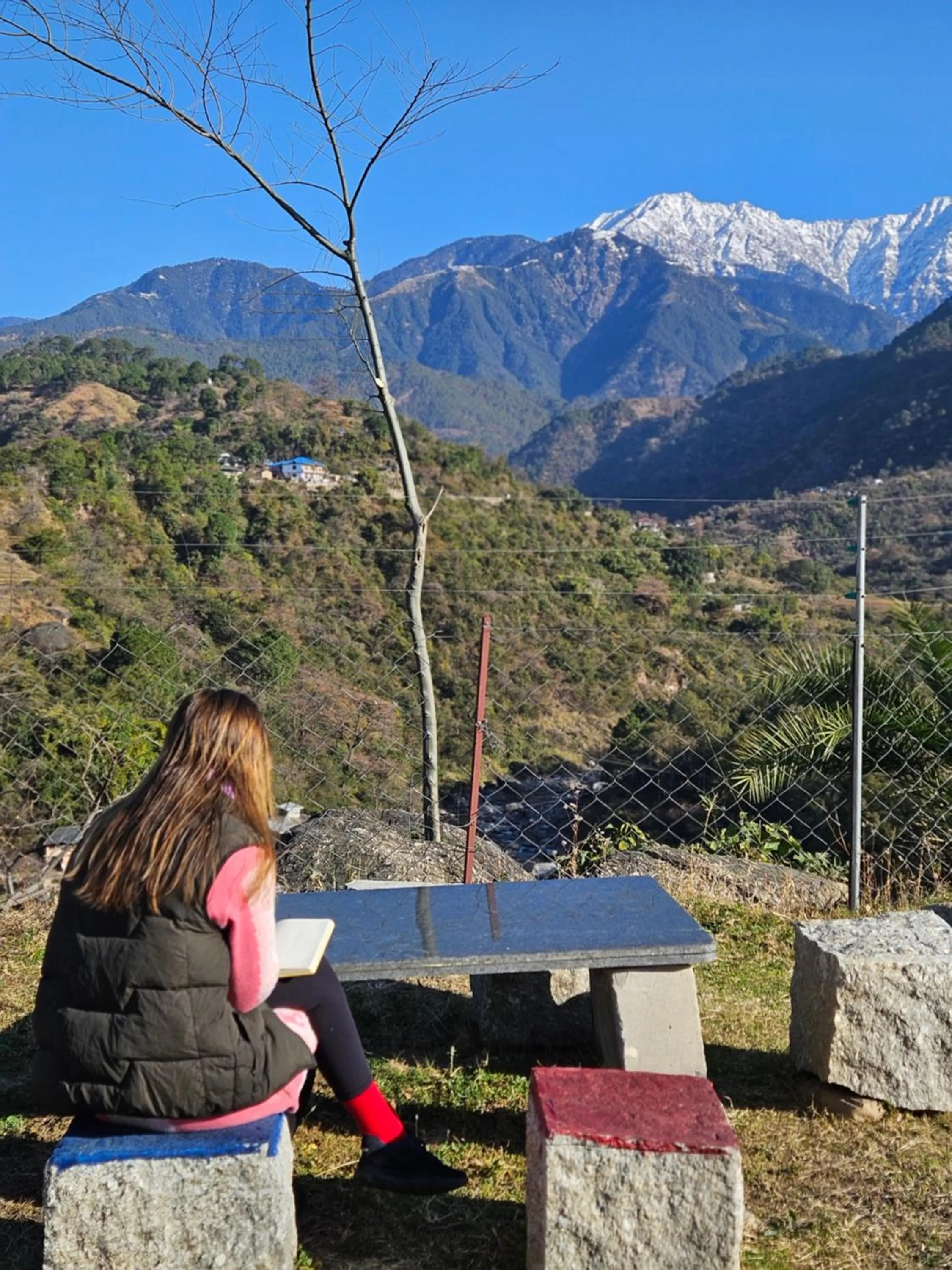 People in Dhauladhar View Village Resort