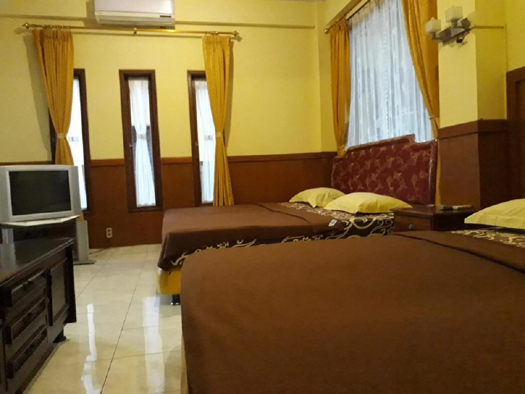 Bedroom, Bed in Orange Home Syariah