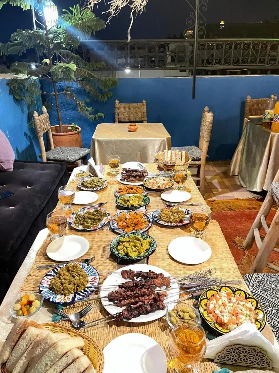 BBQ facilities in Riad Blue Oasis