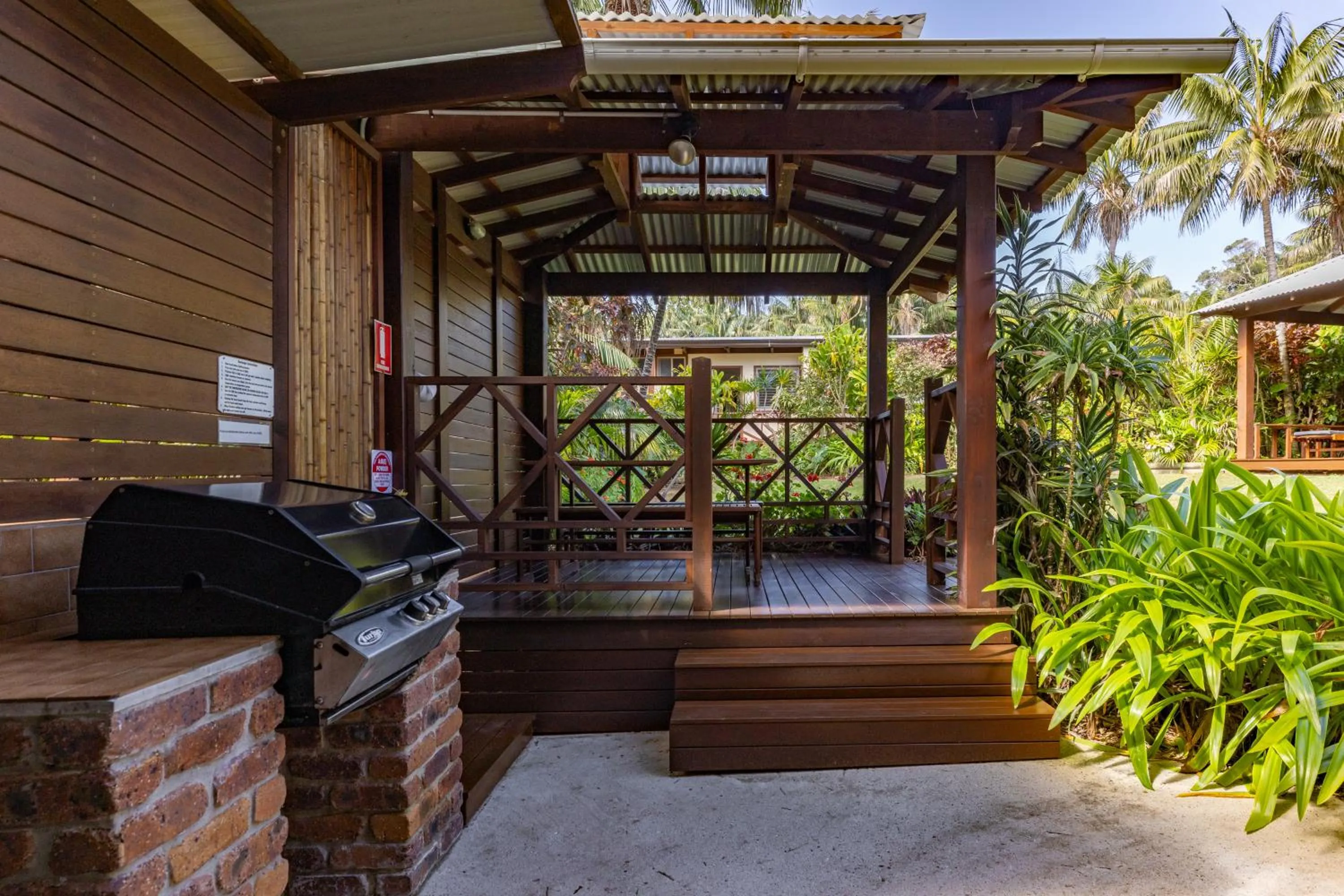 BBQ facilities in Lorhiti Apartments