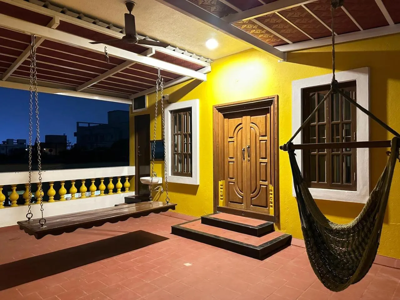 Balcony/Terrace in Serene Villa