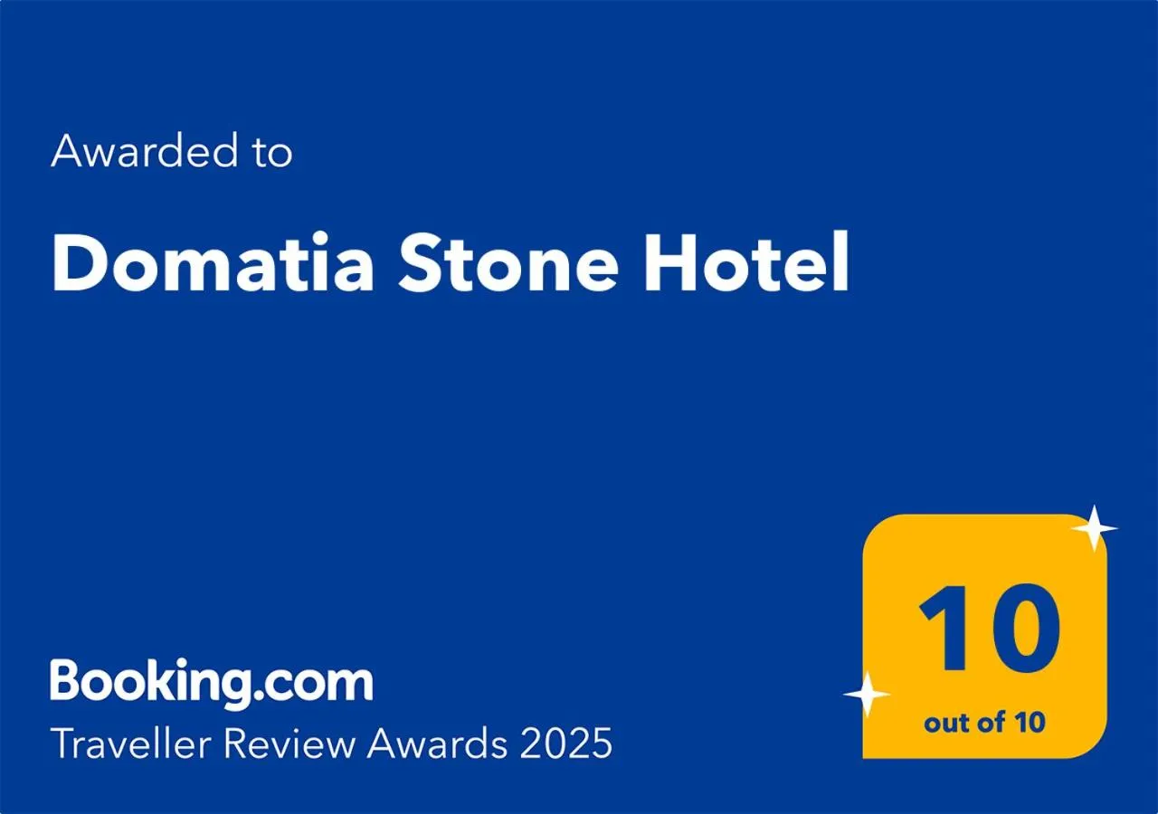 Certificate/Award in Domatia Stone Hotel