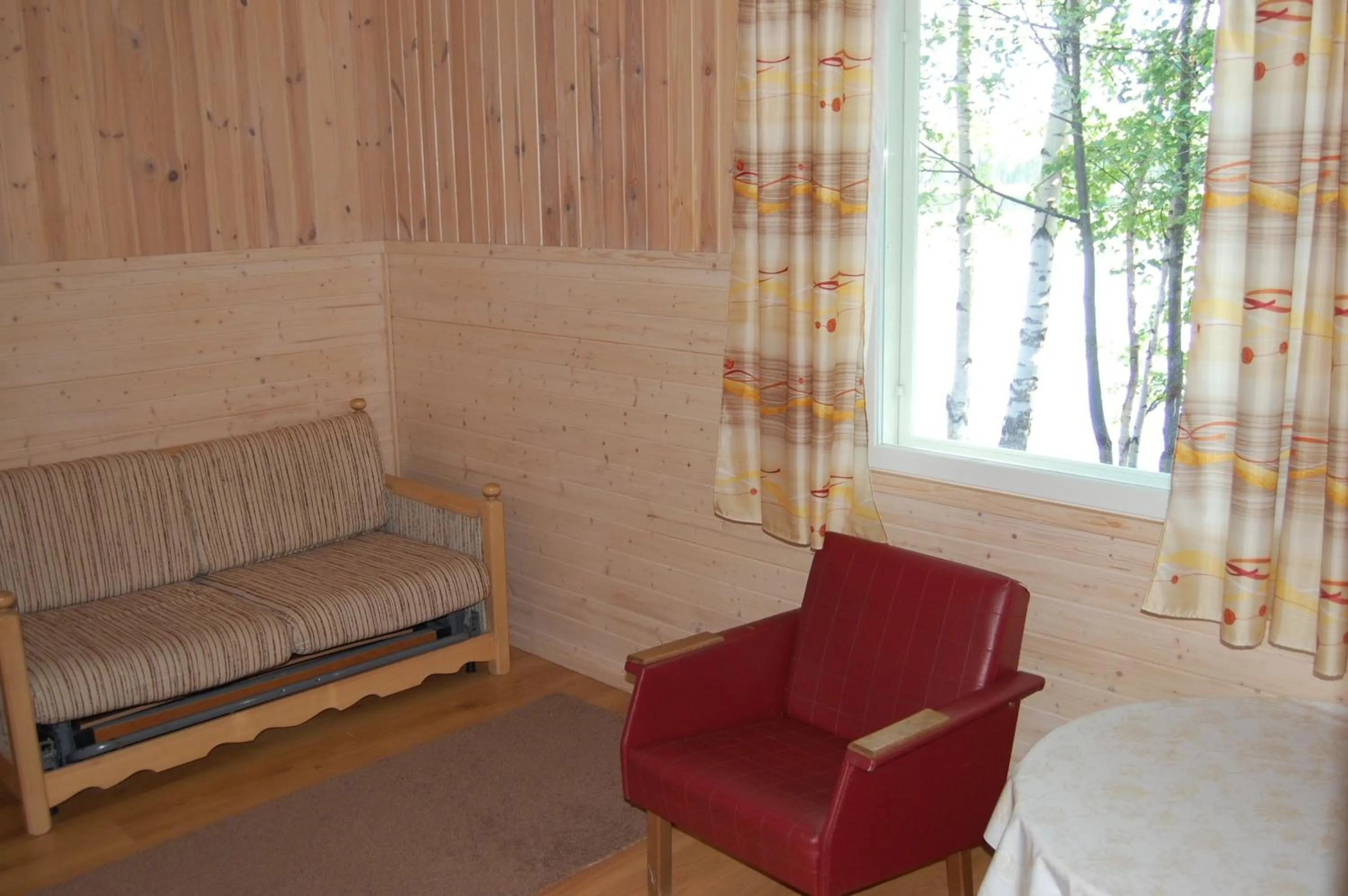 Living room in Lomasaaret Cottages