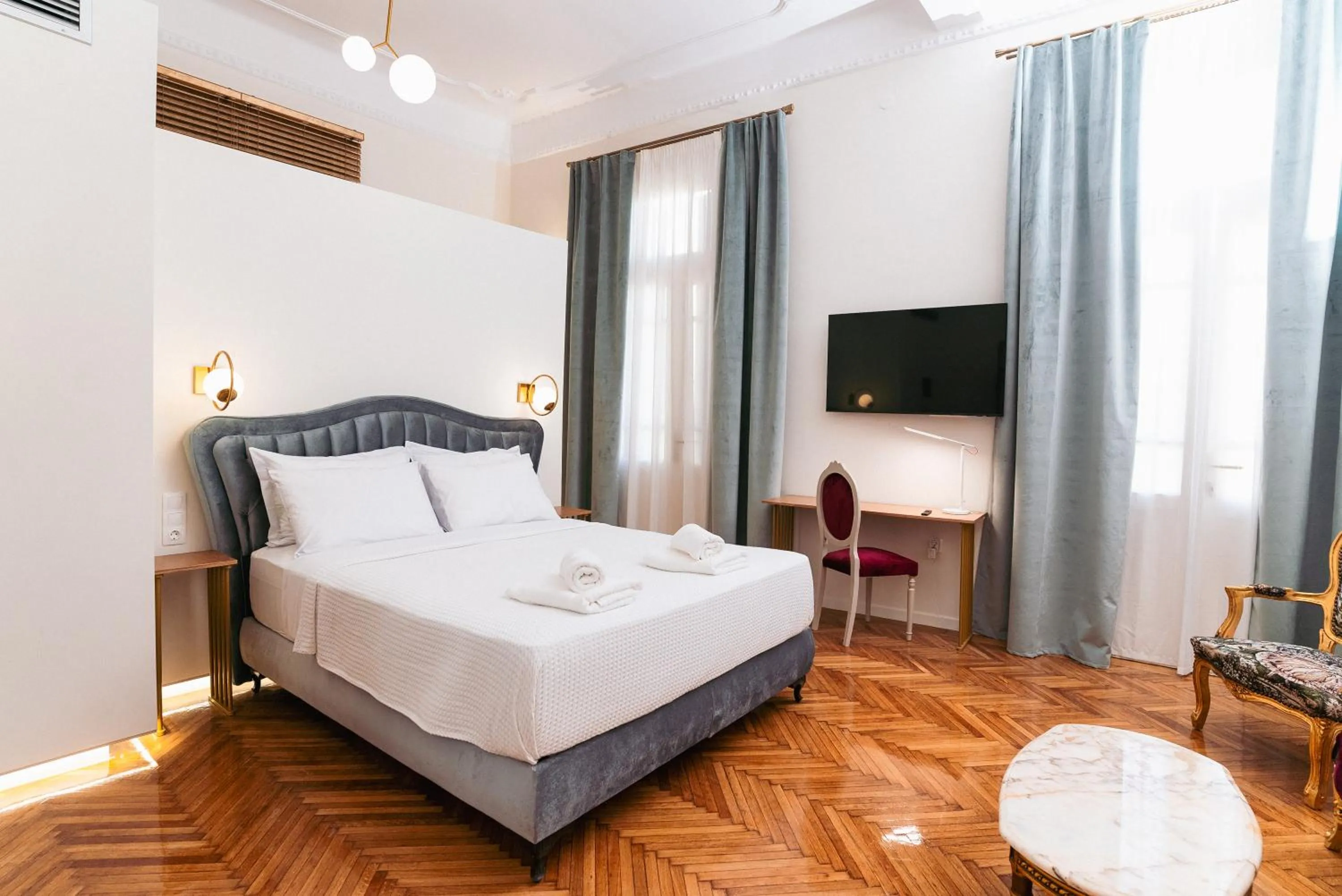 Bed in Villa Clio, a Luxury Collection