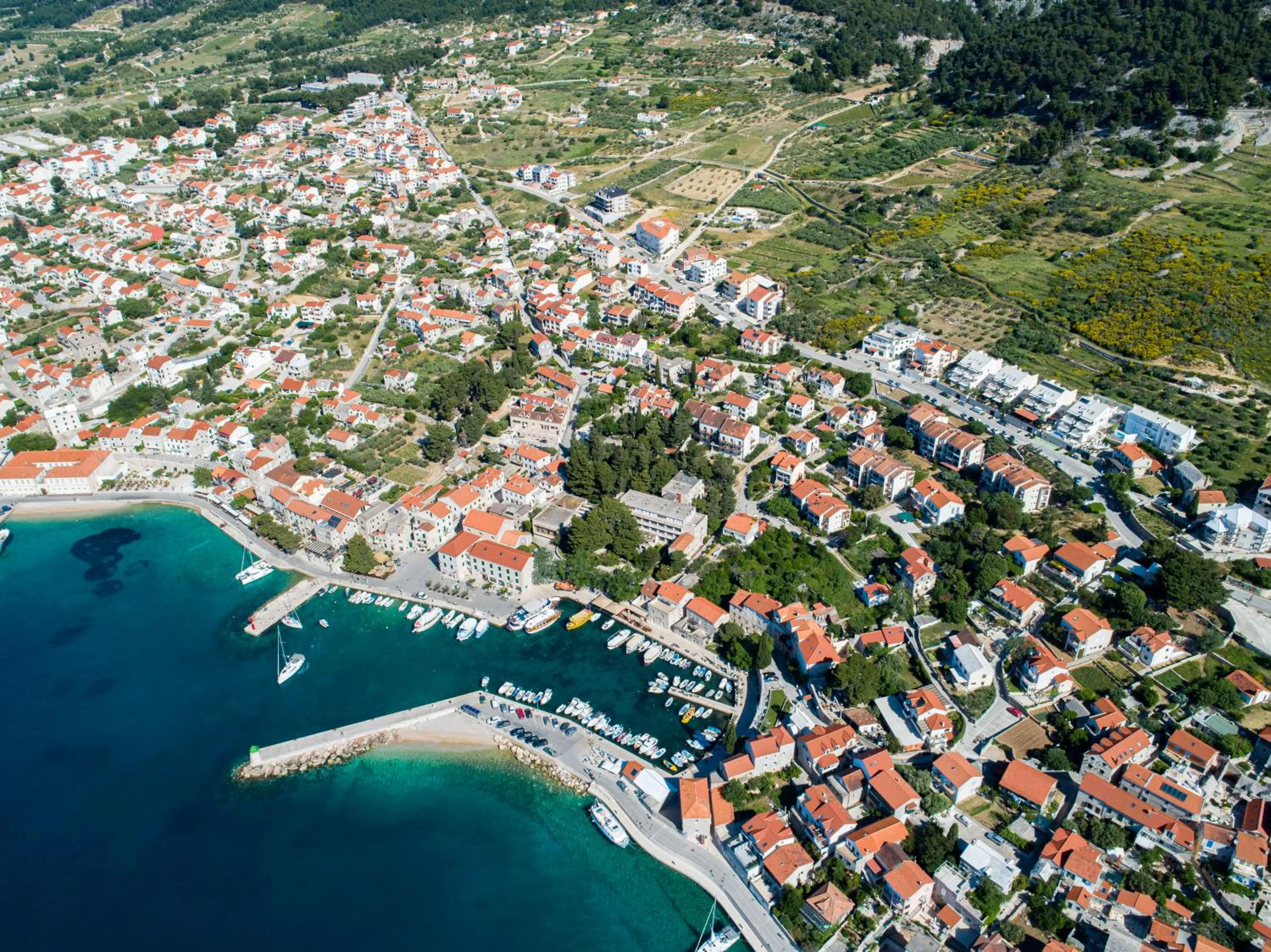 Bird's eye view in Apartments Villa Azzurra Bol
