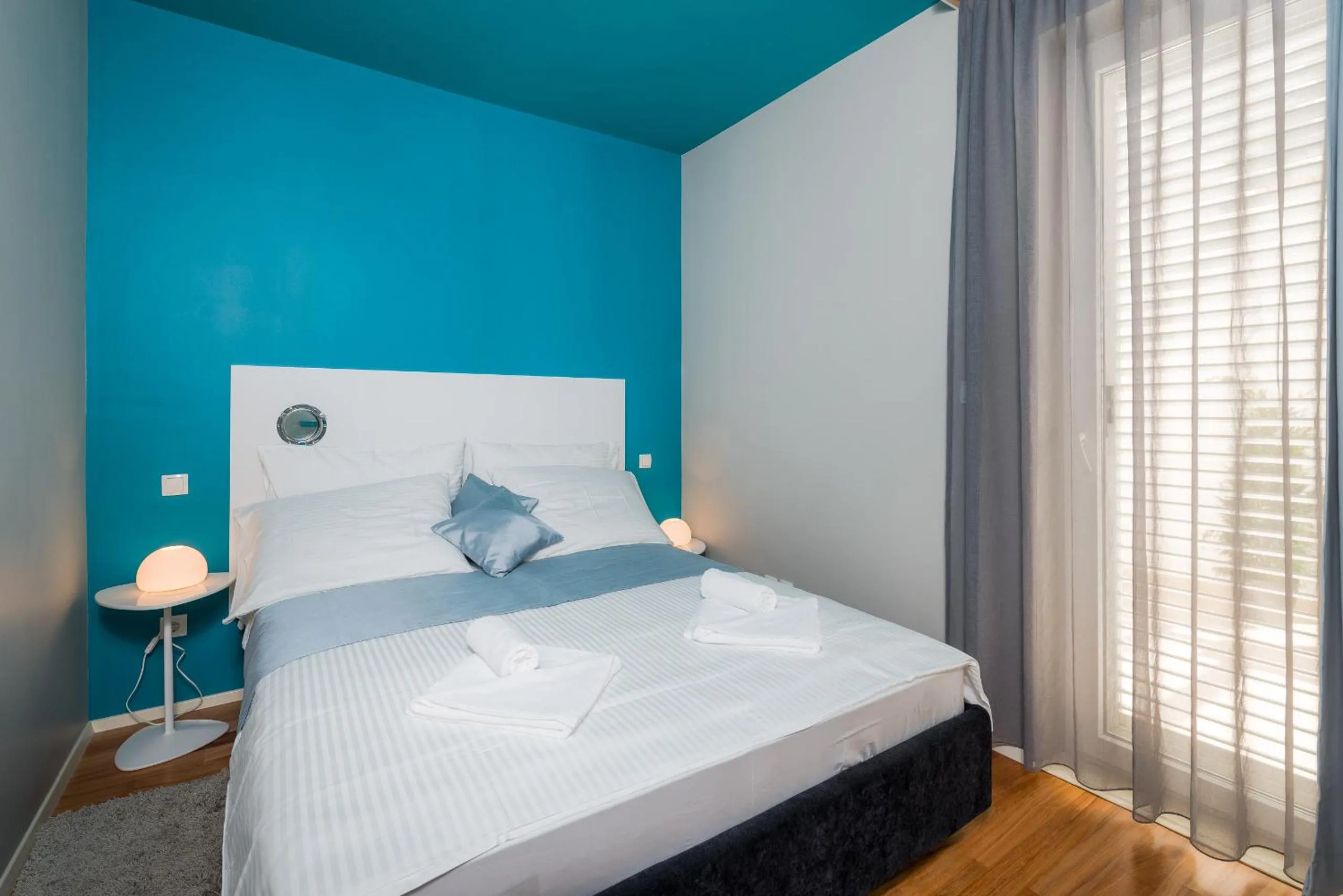 Bedroom, Bed in Apartments Villa Azzurra Bol