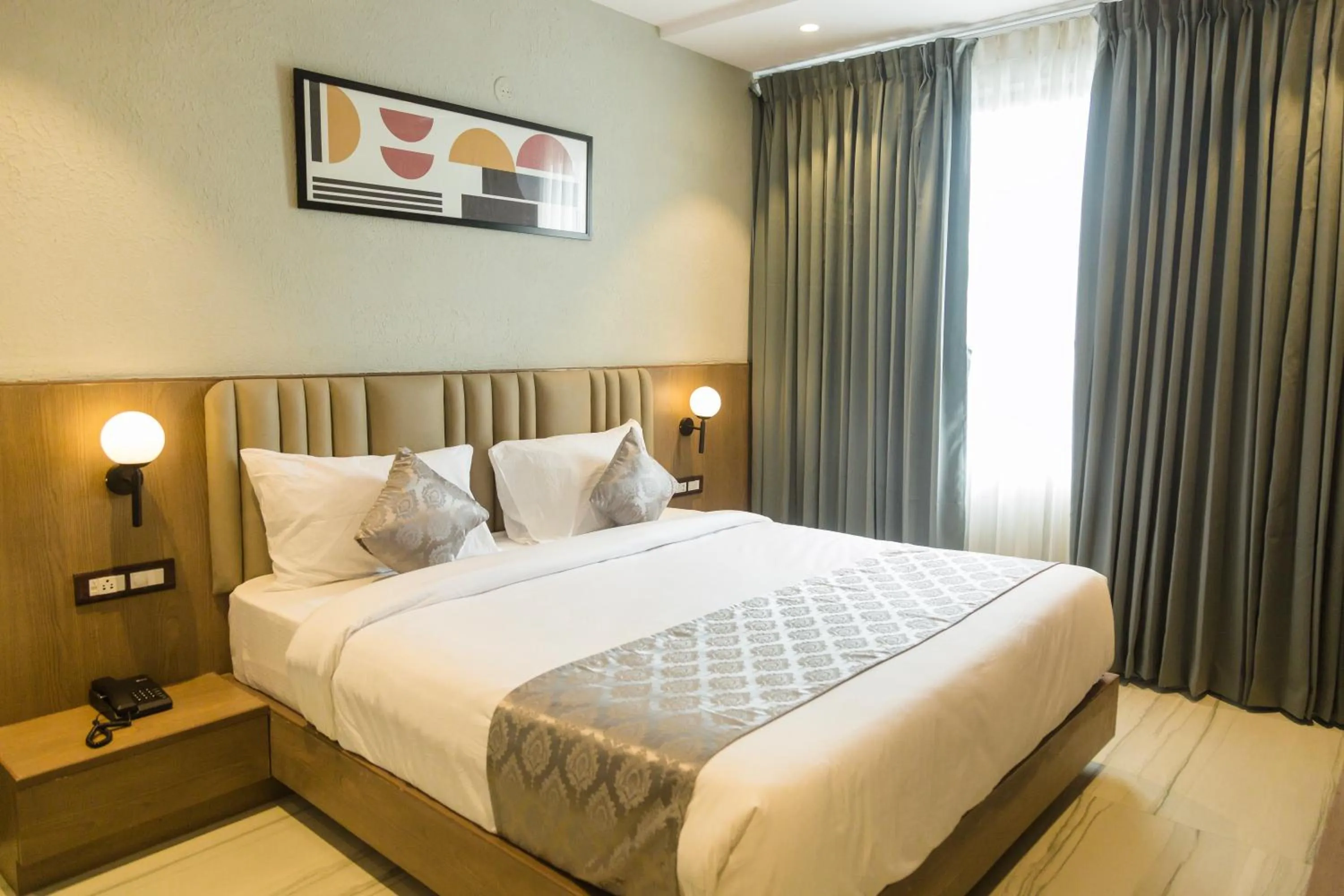 Bed in Cosmos Westend City Centre