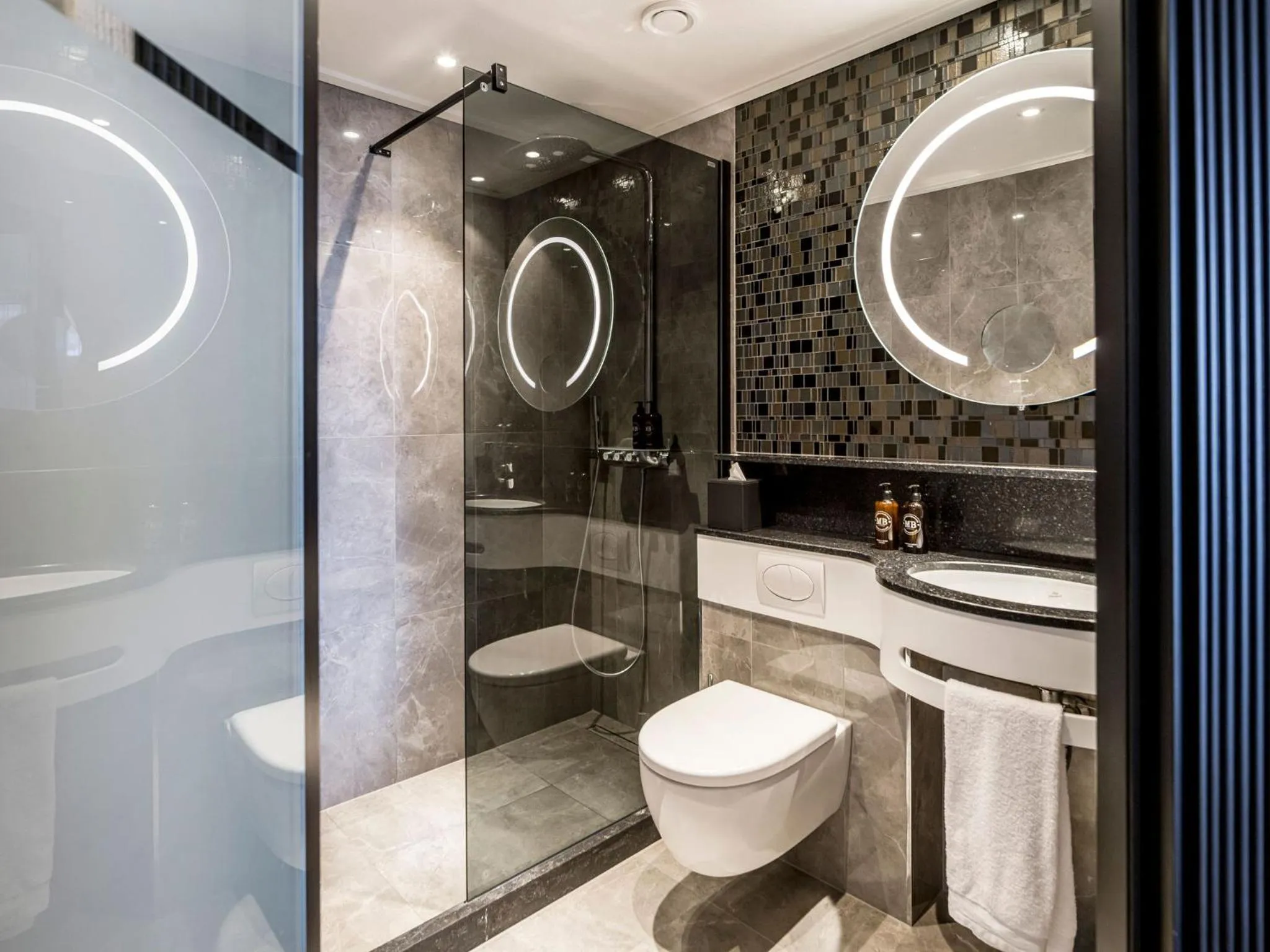 Toilet in Alexander Hotel