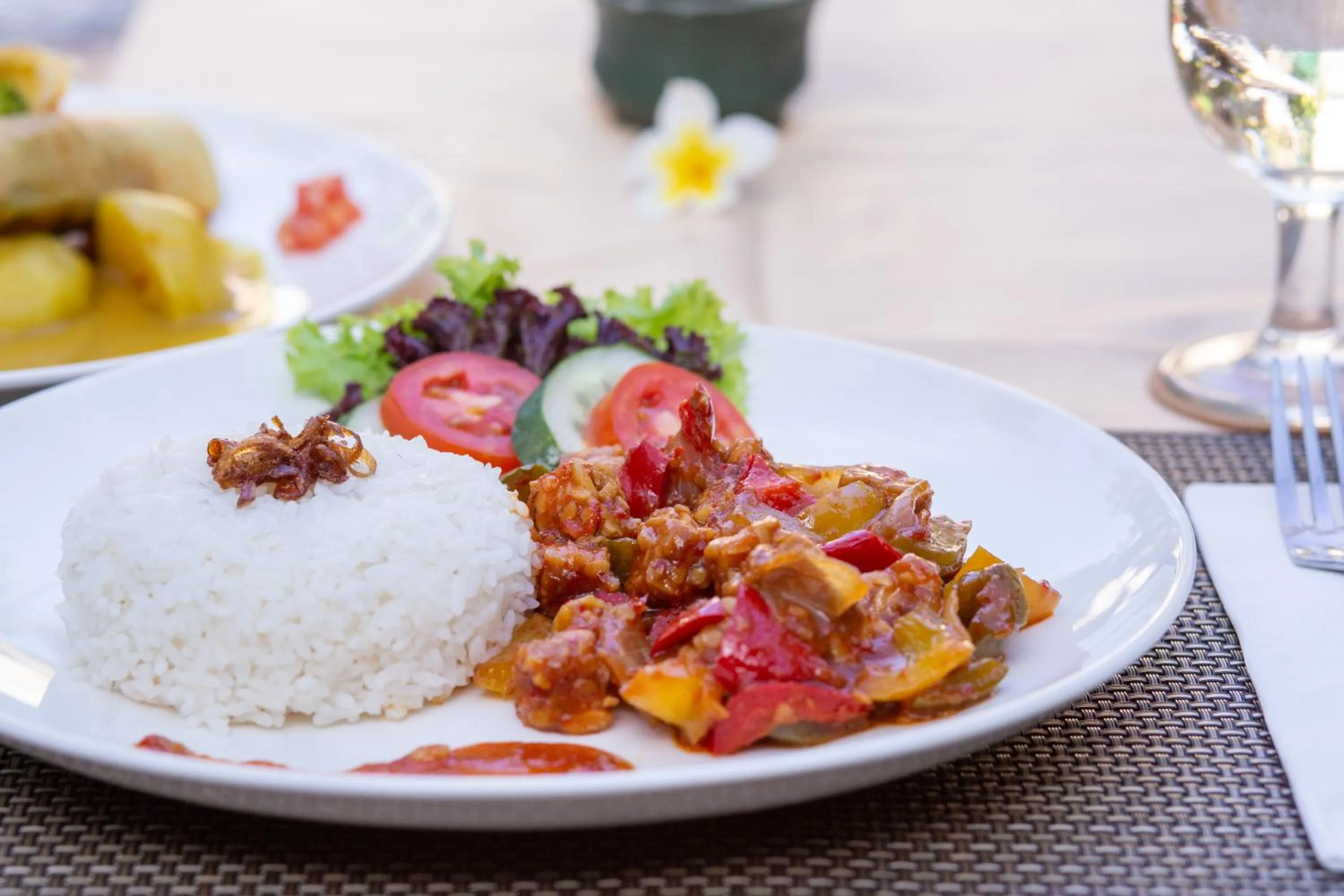 Food close-up in Awatara Boutique Resort Ubud