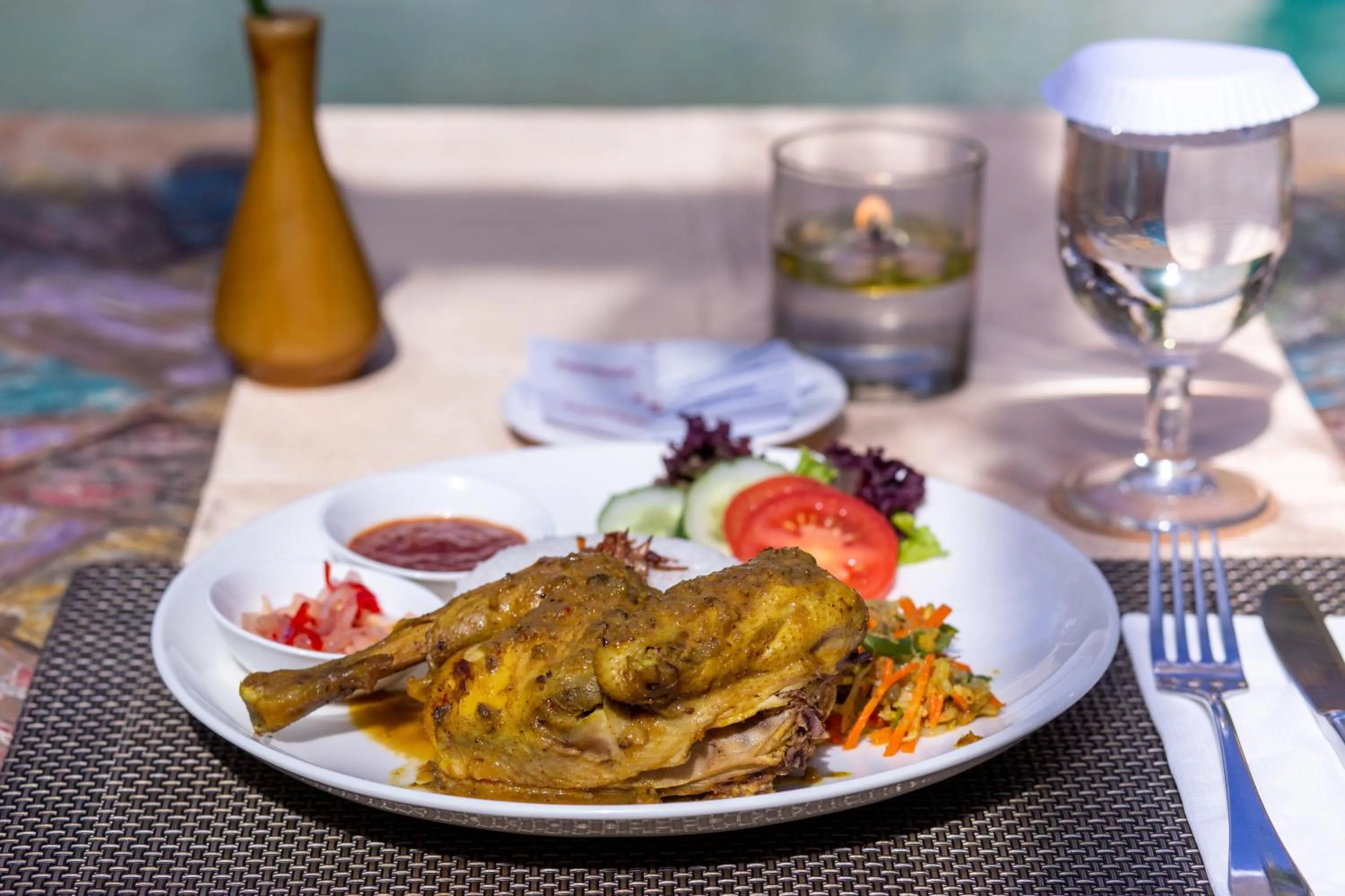 Food close-up in Awatara Boutique Resort Ubud