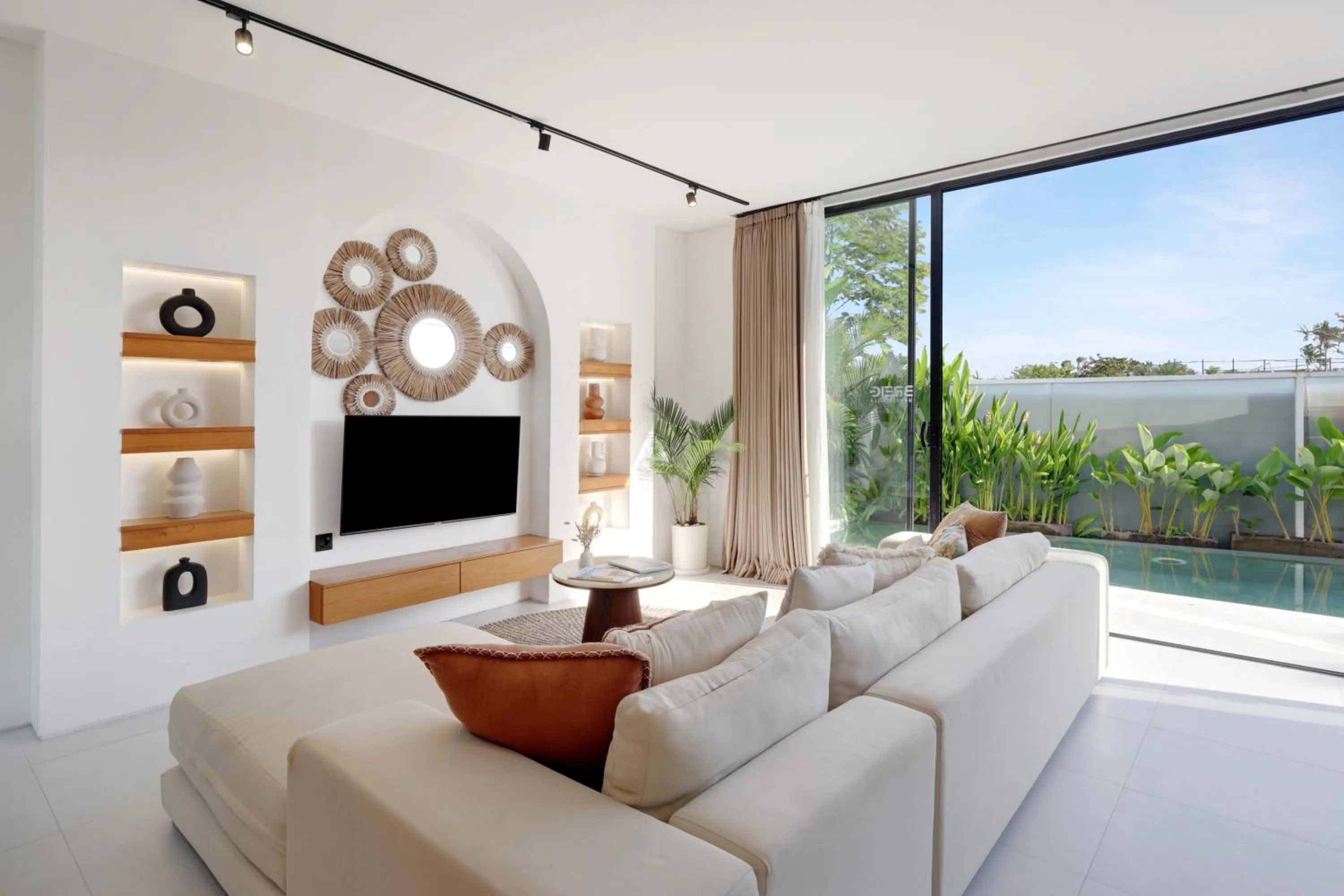 Living room in Garden Villa Pererenan by BREIG