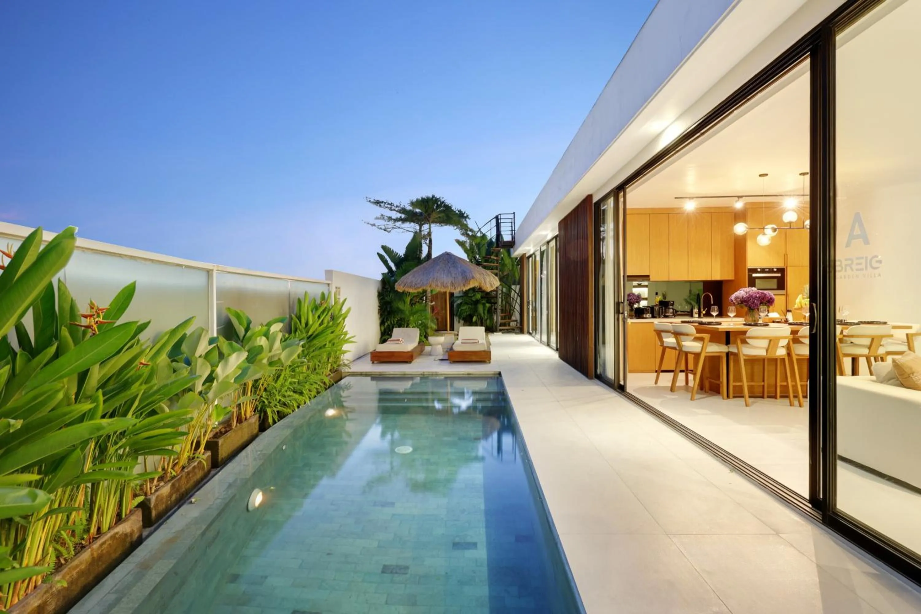 Swimming pool in Garden Villa Pererenan by BREIG