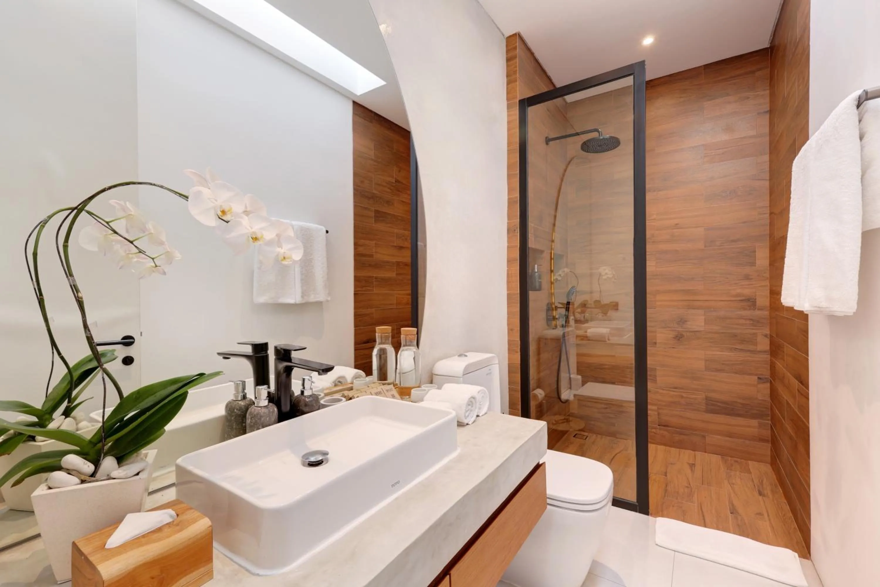 Shower in Garden Villa Pererenan by BREIG