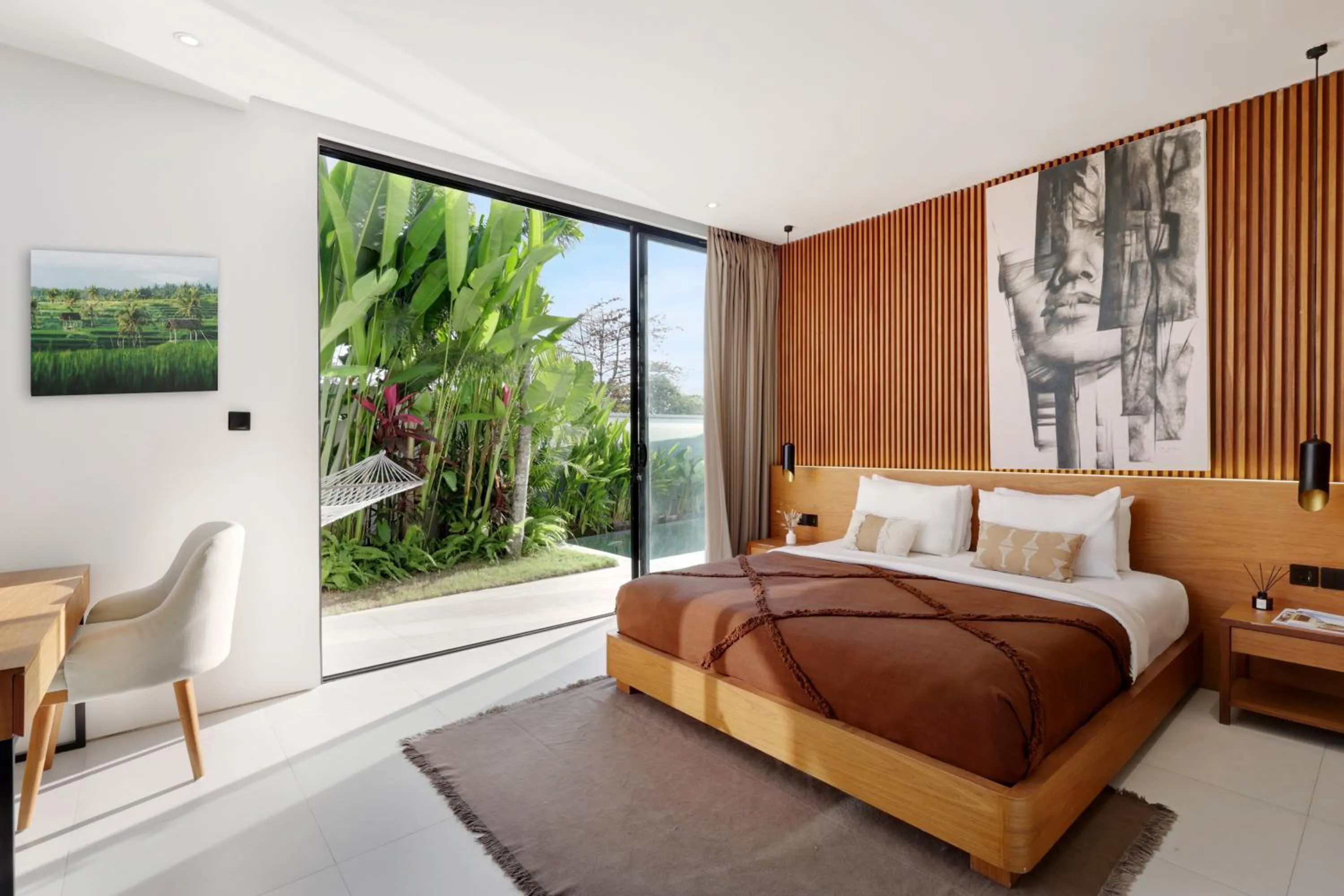 Bed in Garden Villa Pererenan by BREIG