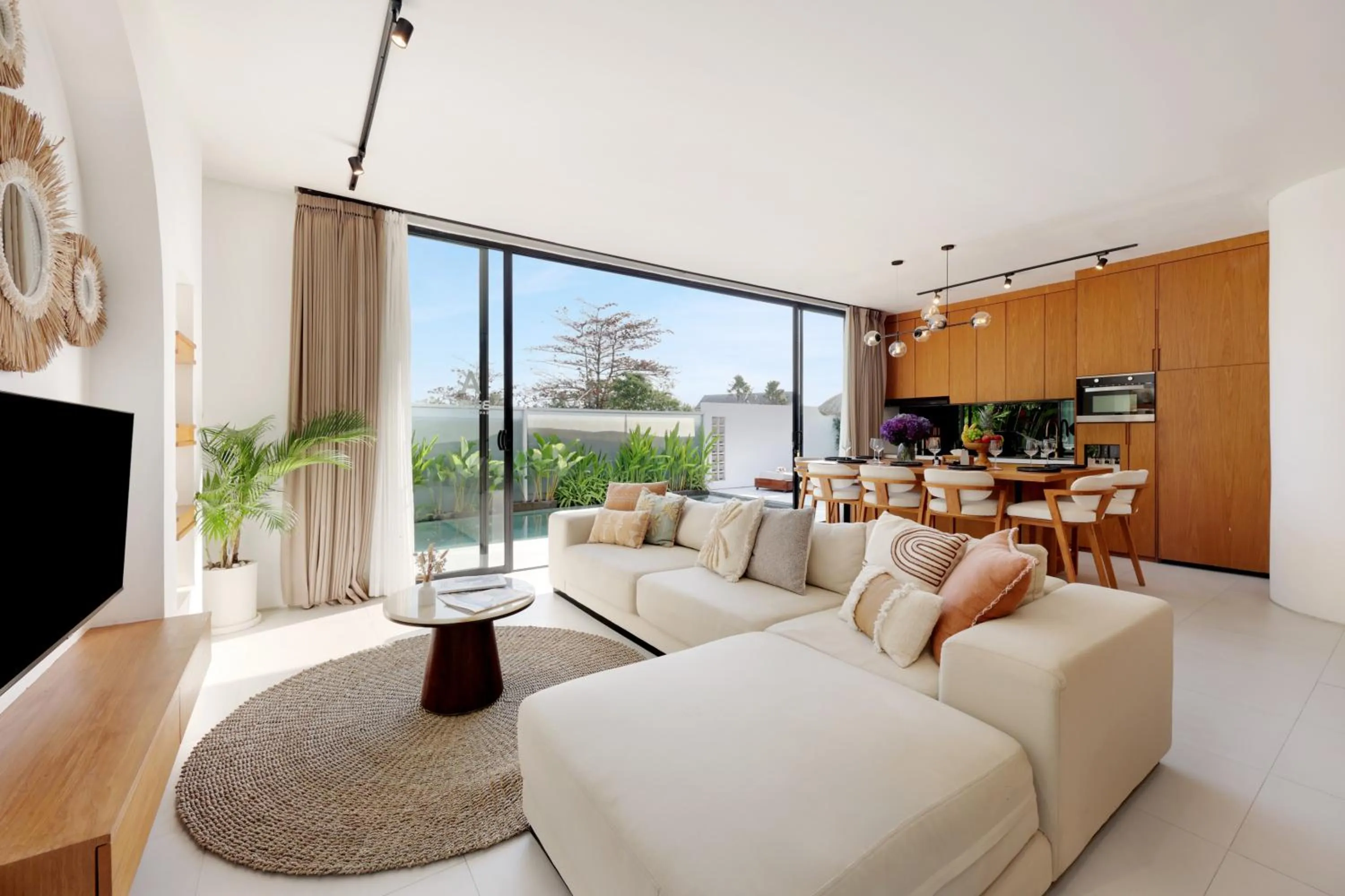 Living room in Garden Villa Pererenan by BREIG