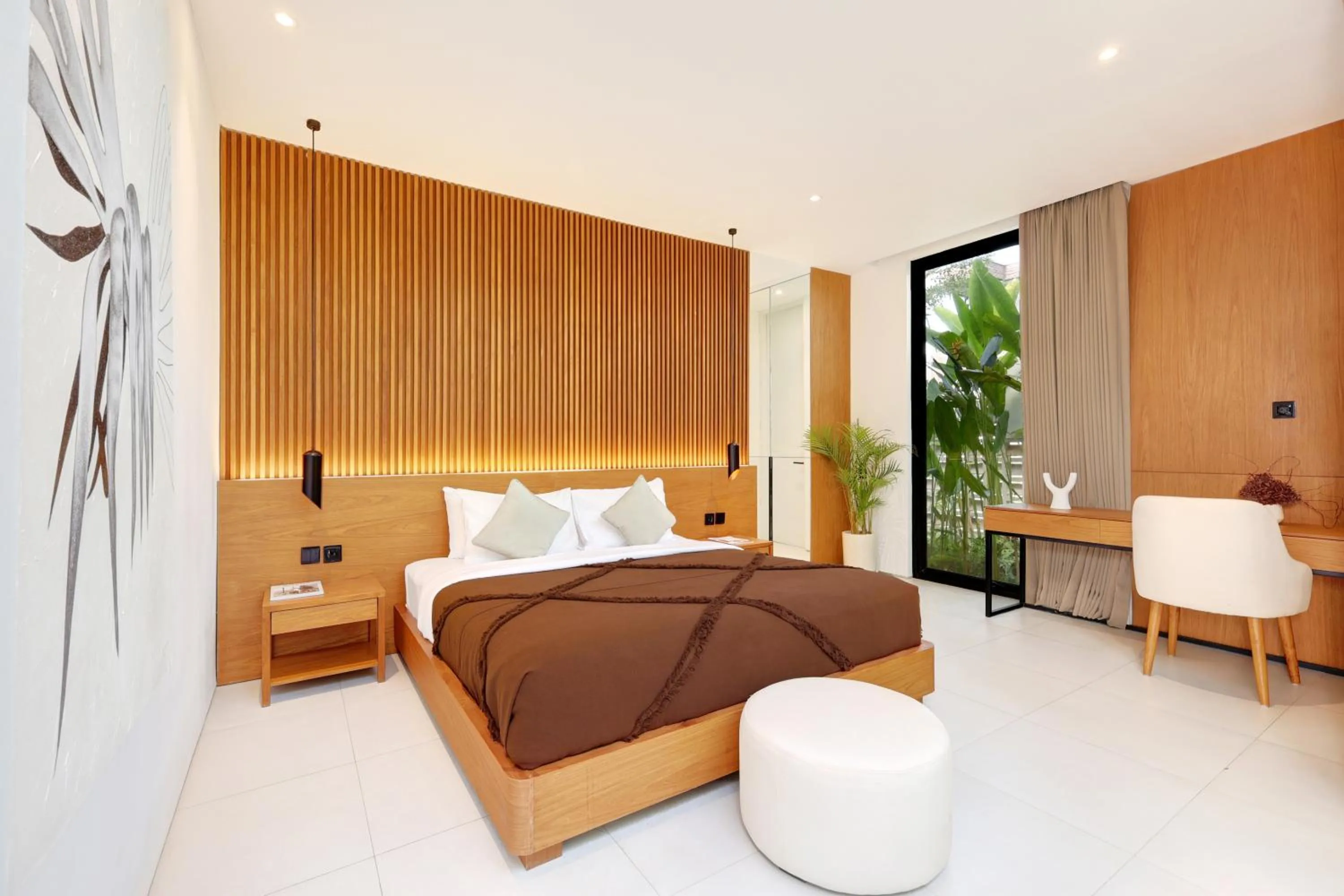 Bed in Garden Villa Pererenan by BREIG