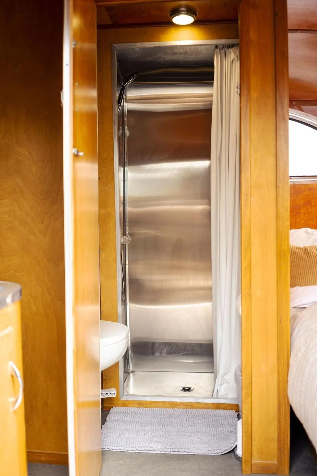 Bed in Corduroy Lodge