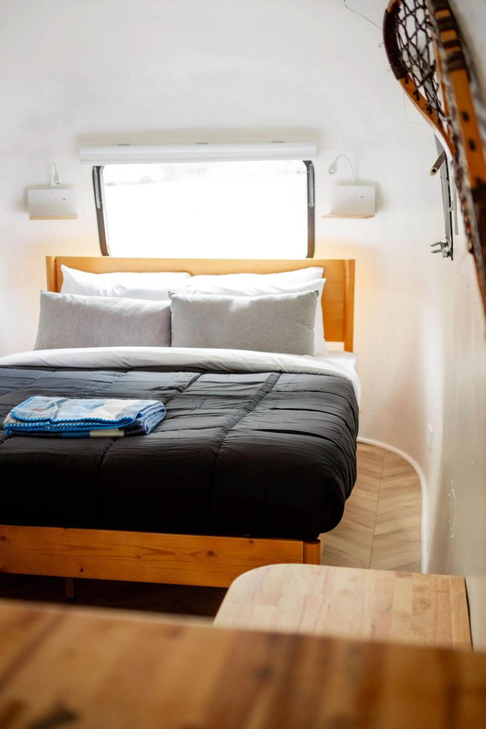 Bed in Corduroy Lodge