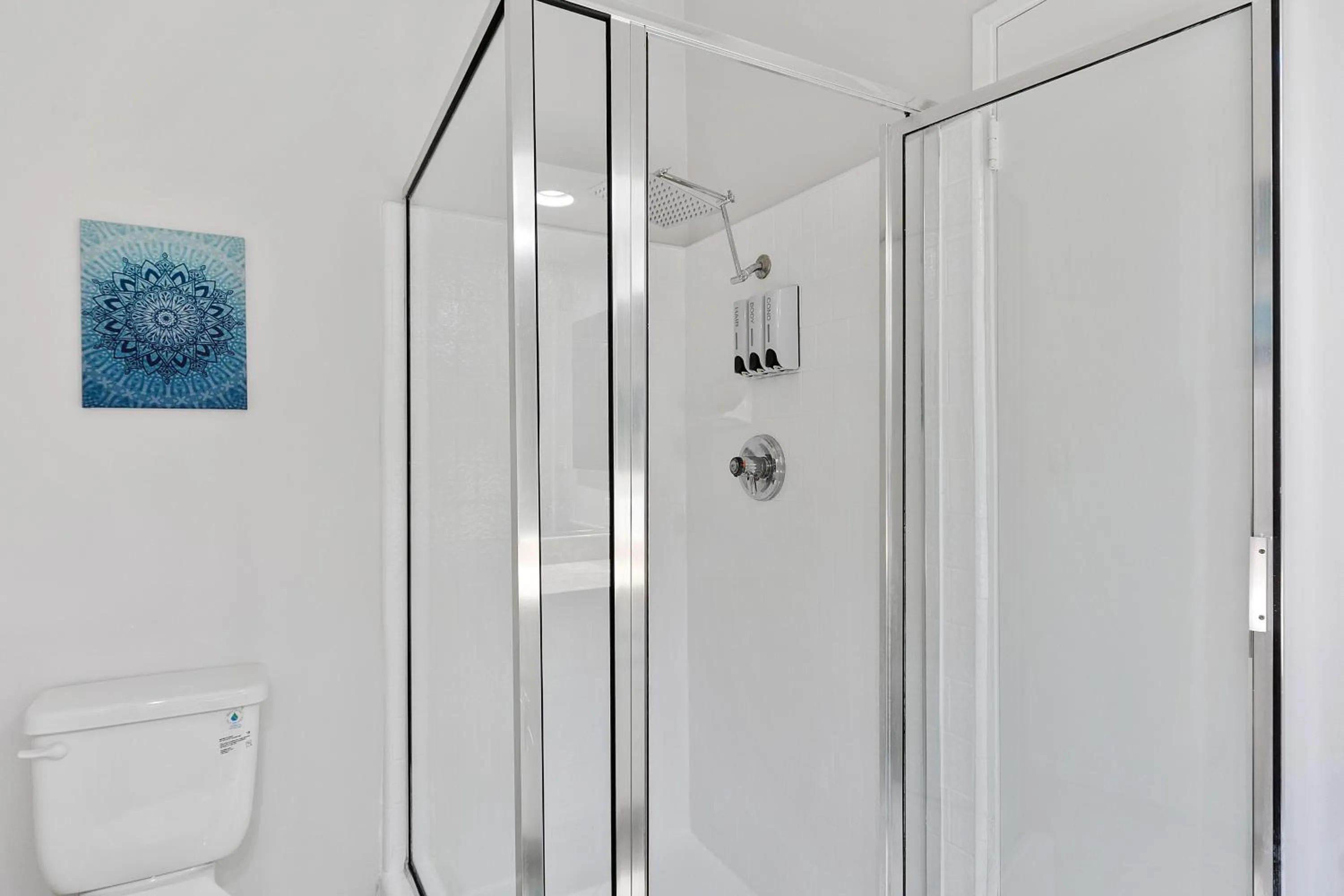 Shower in Beverly Hills Chic 2 bed 2bath with Patio and Parking 309