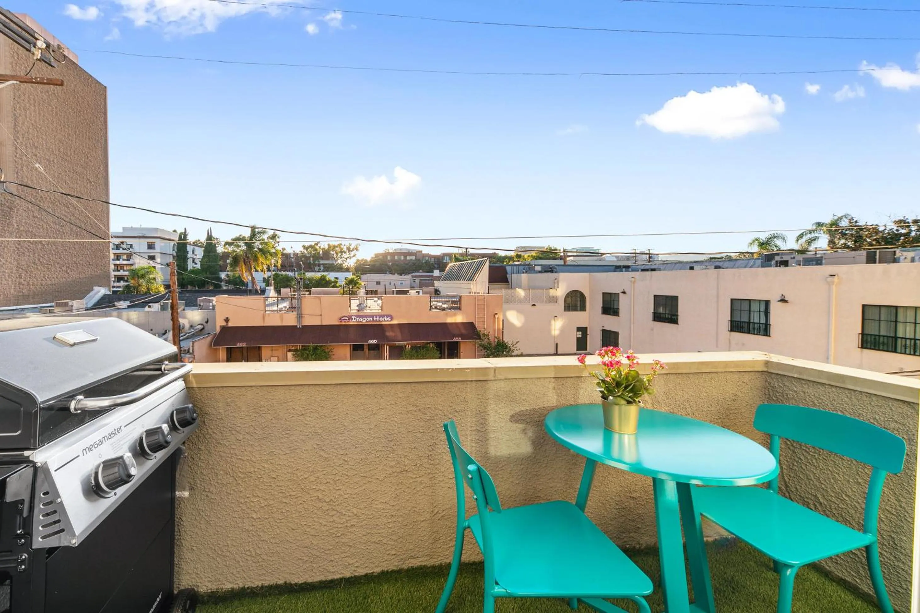 Balcony/Terrace in Beverly Hills Chic 2 bed 2bath with Patio and Parking 309