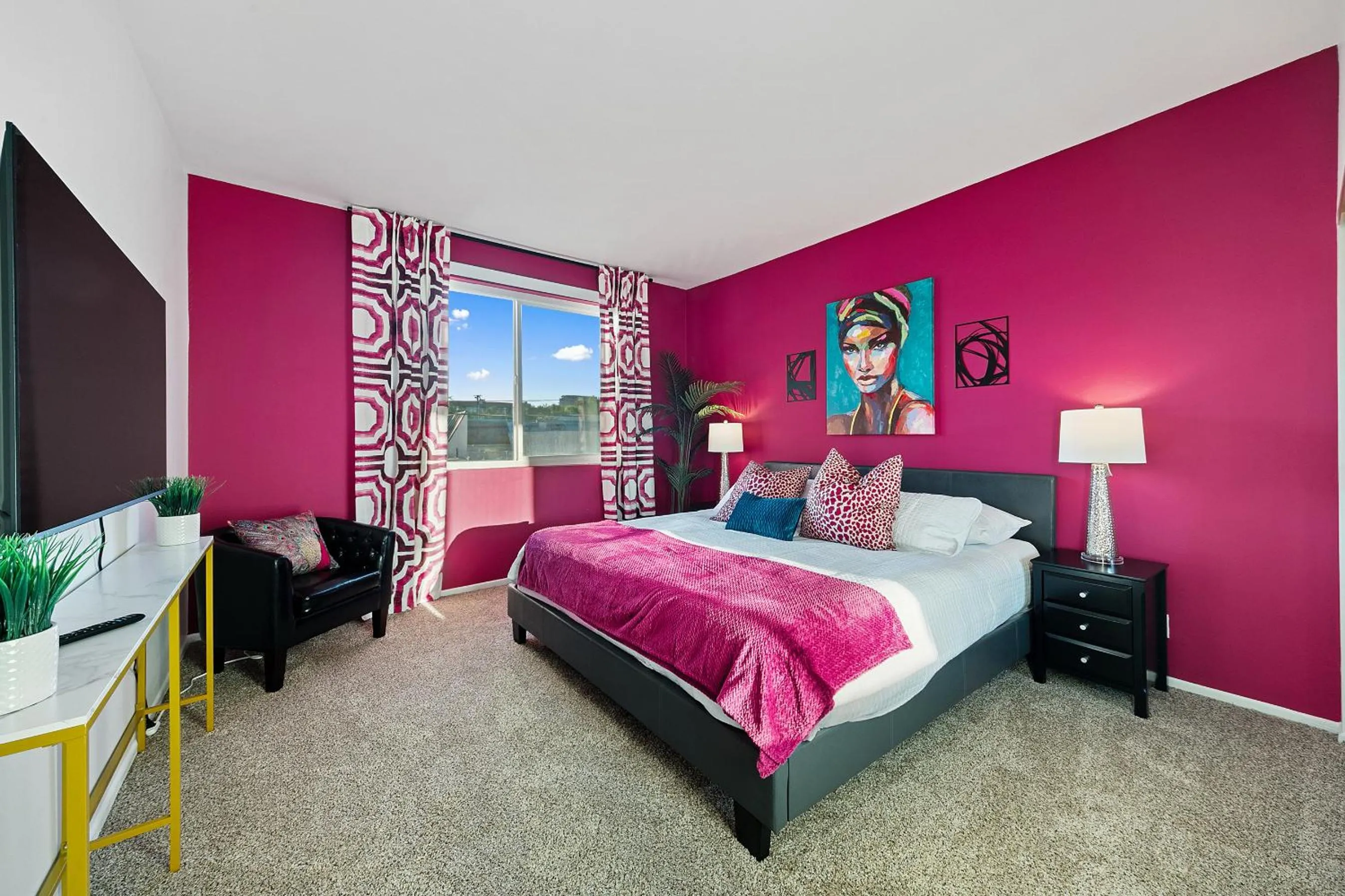 Bedroom, Bed in Beverly Hills Chic 2 bed 2bath with Patio and Parking 309