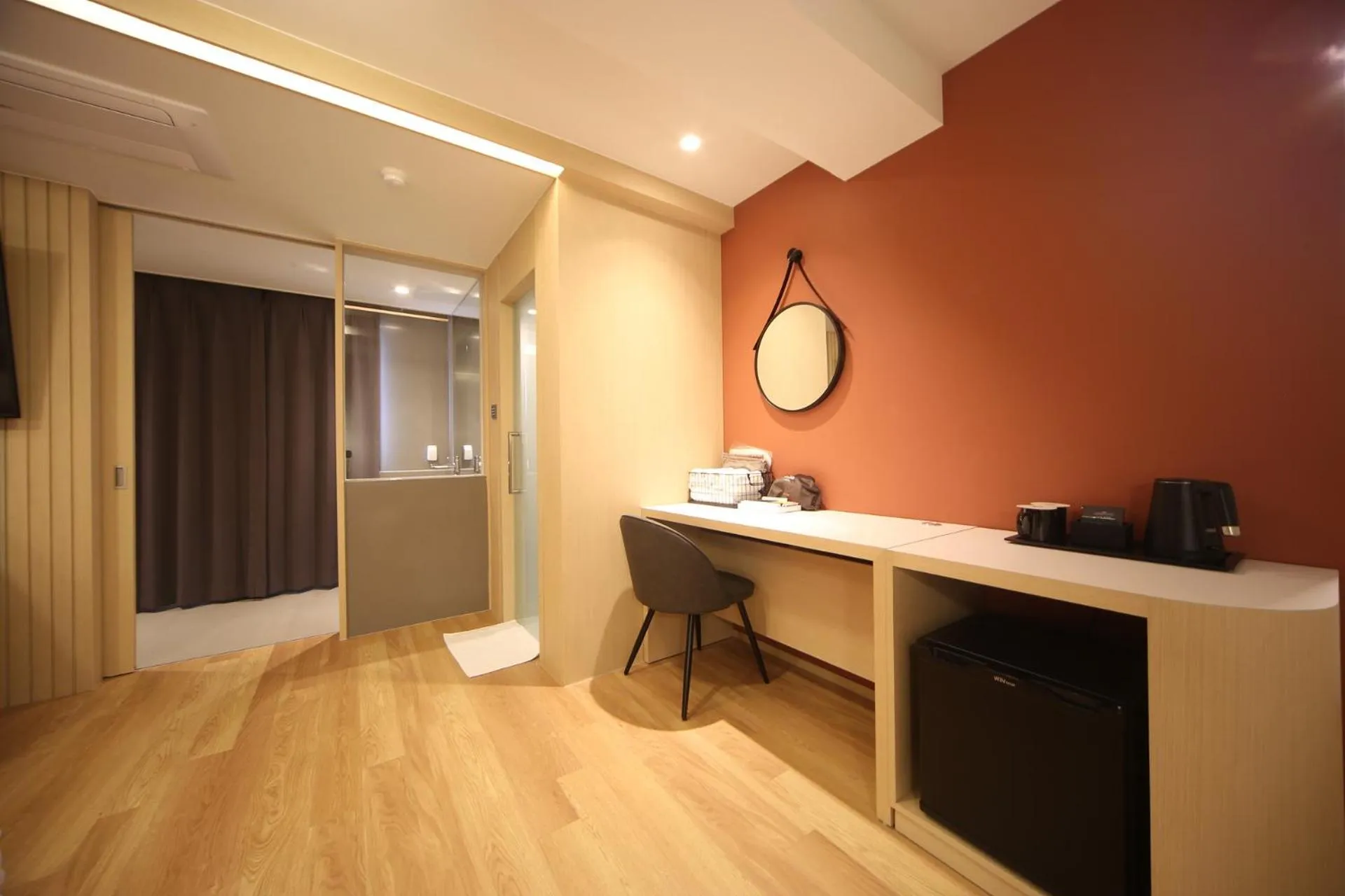 Bedroom in Dongnae Hound Hotel Sajik Minam Station