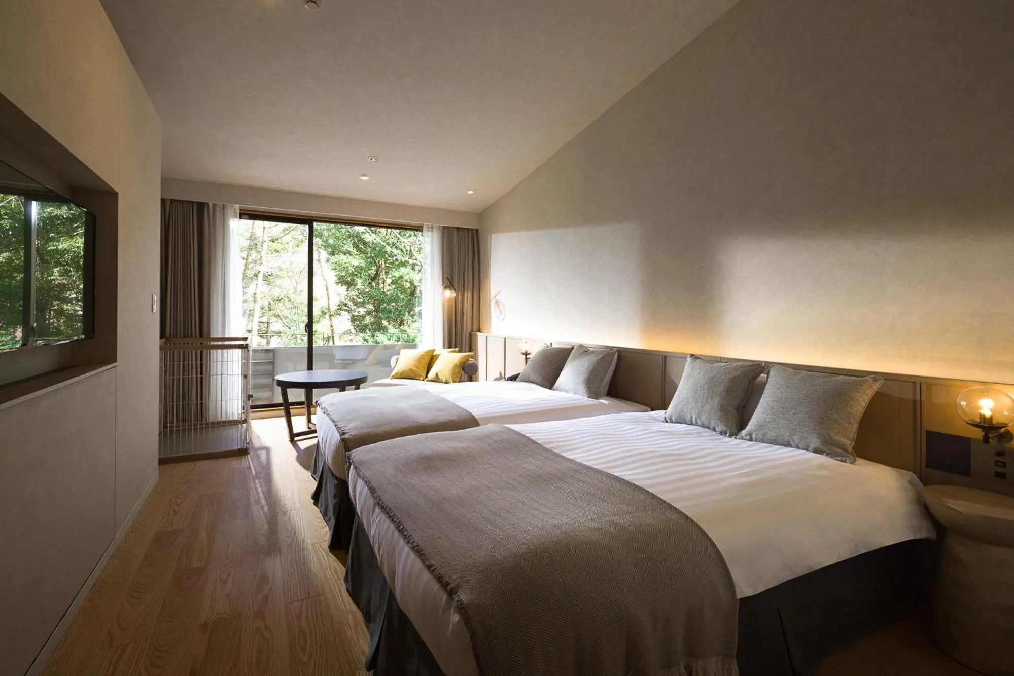 Photo of the whole room, Bed in nol hakone myojindai