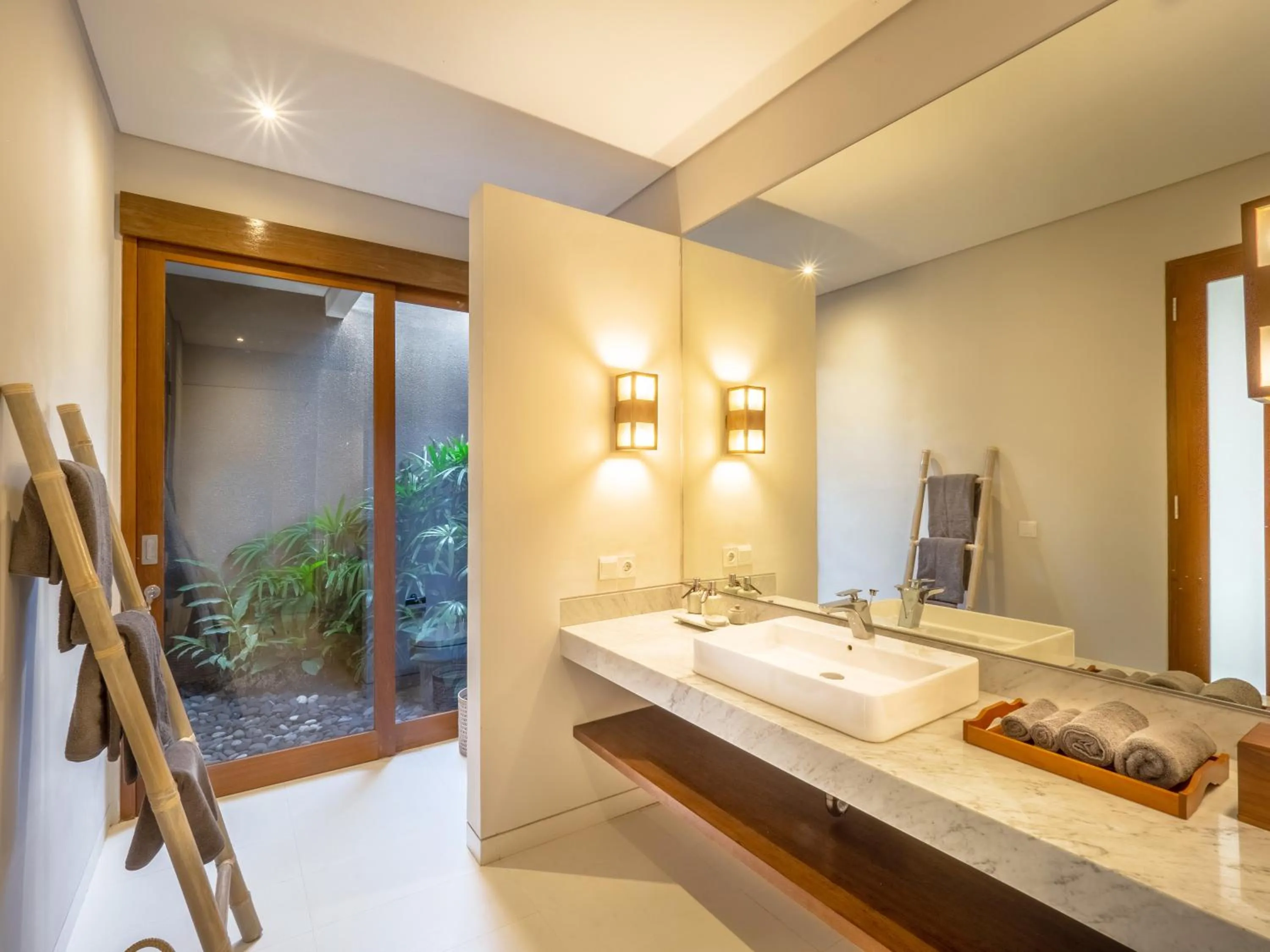 Bathroom, Bed in Bumbak Park Villas By Nakula