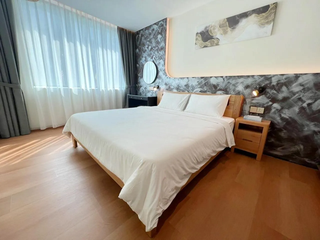 Bedroom, Bed in The Borneo Hotel