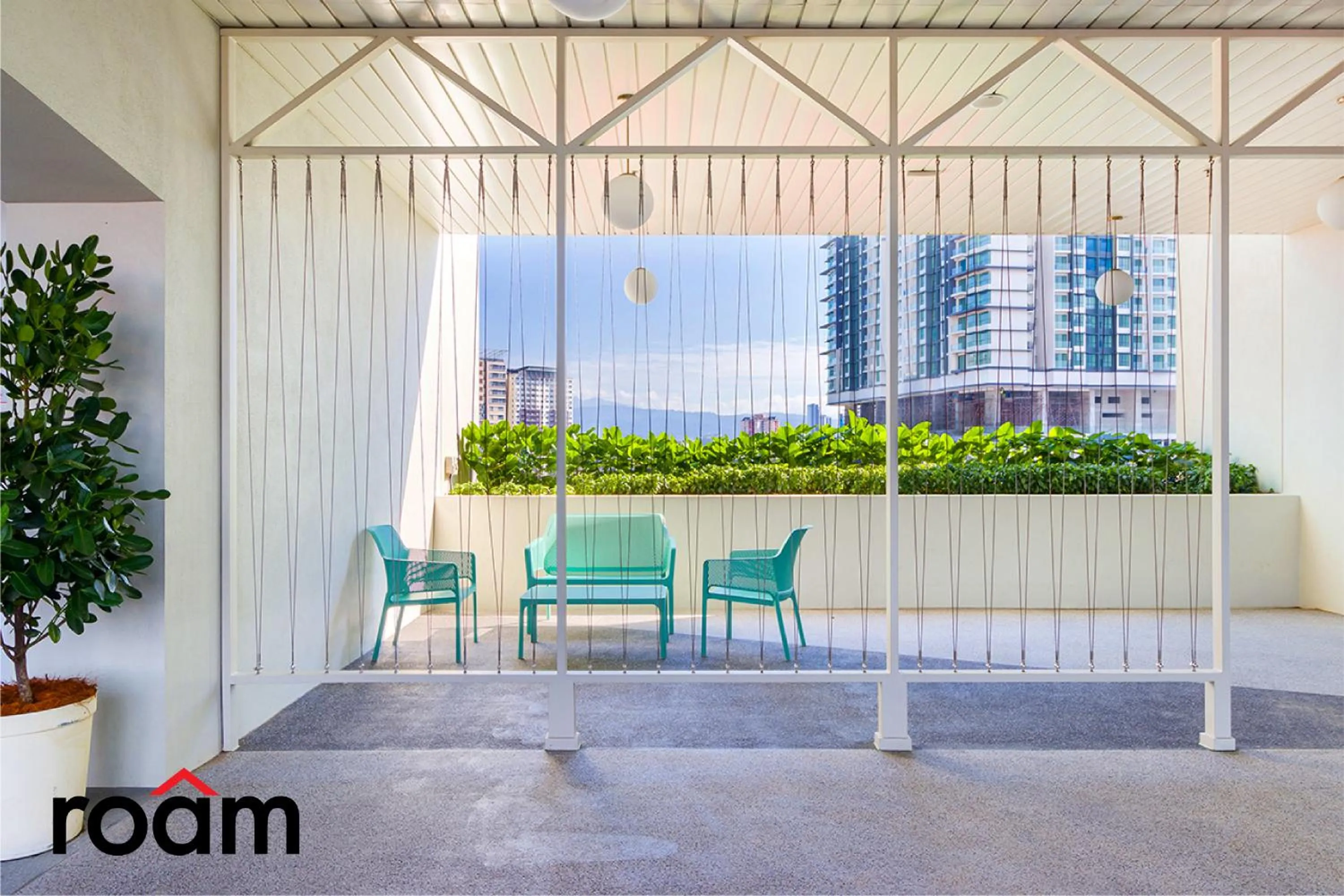 Seating area in UNA Residences, Sunway KL