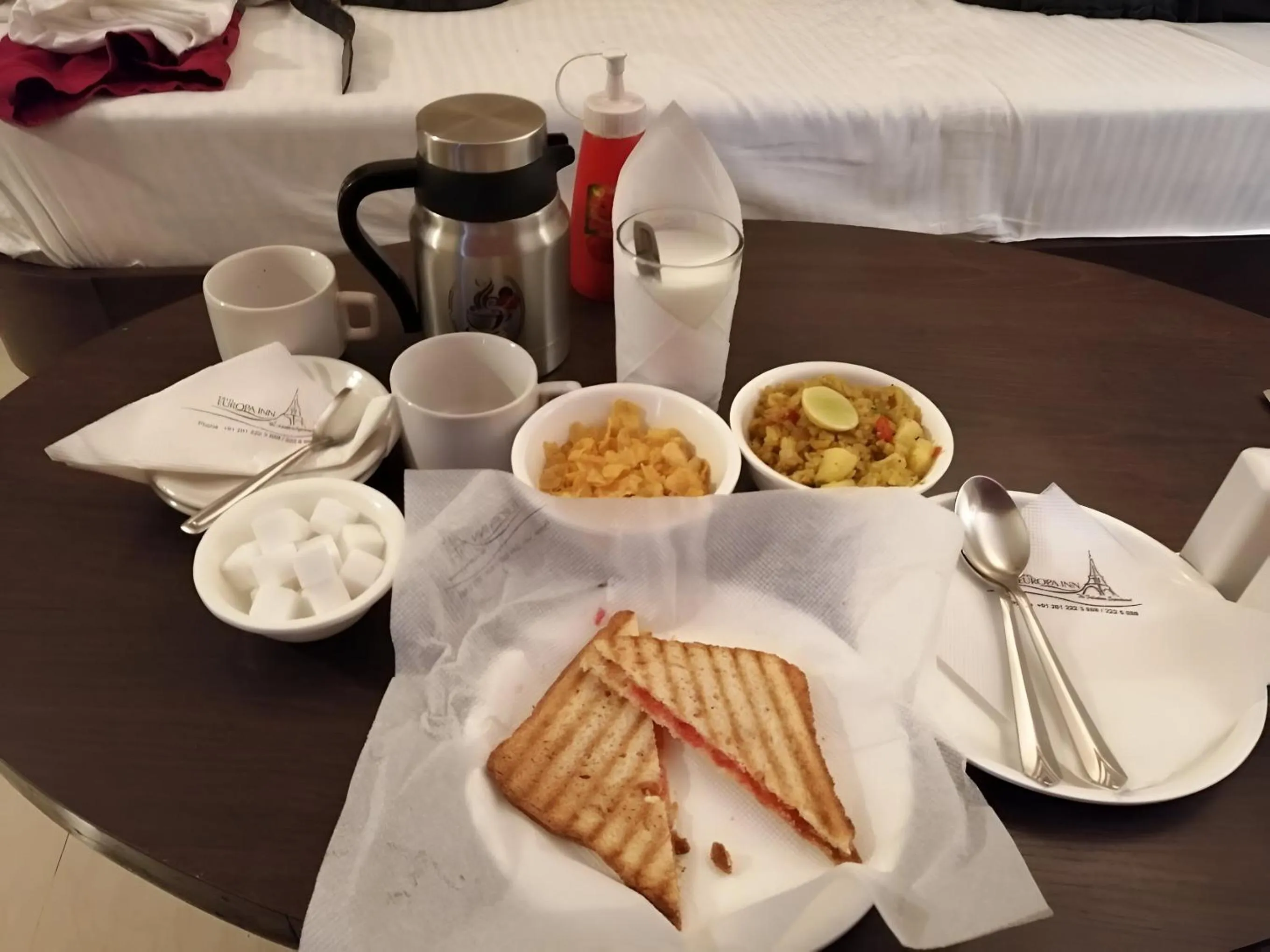 Breakfast in New Hotel Europa Inn