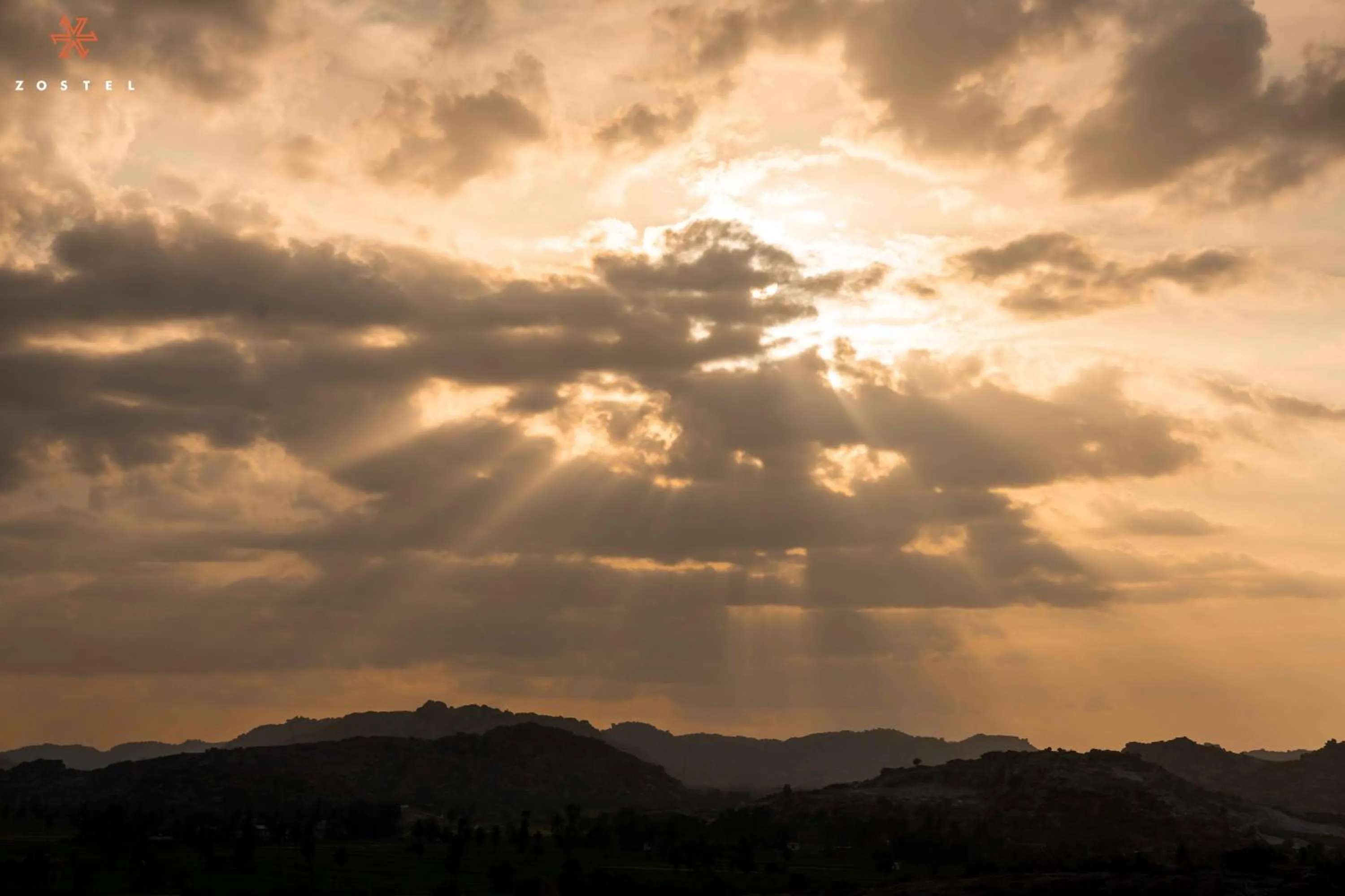 Natural landscape in Zostel Hampi, Gangavathi