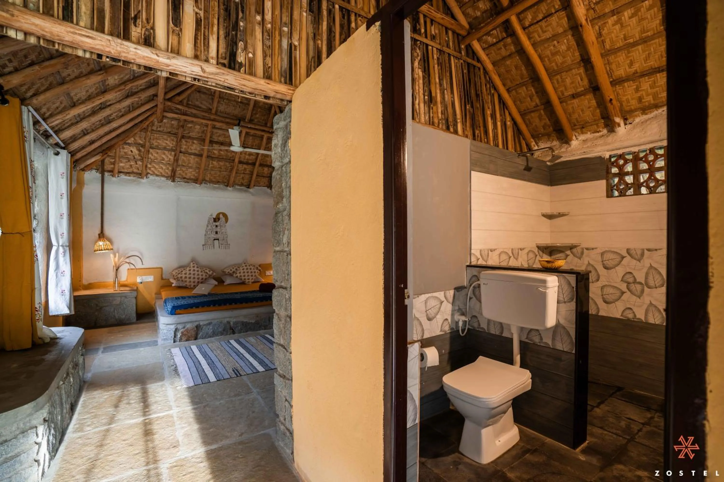 Bathroom in Zostel Hampi, Gangavathi