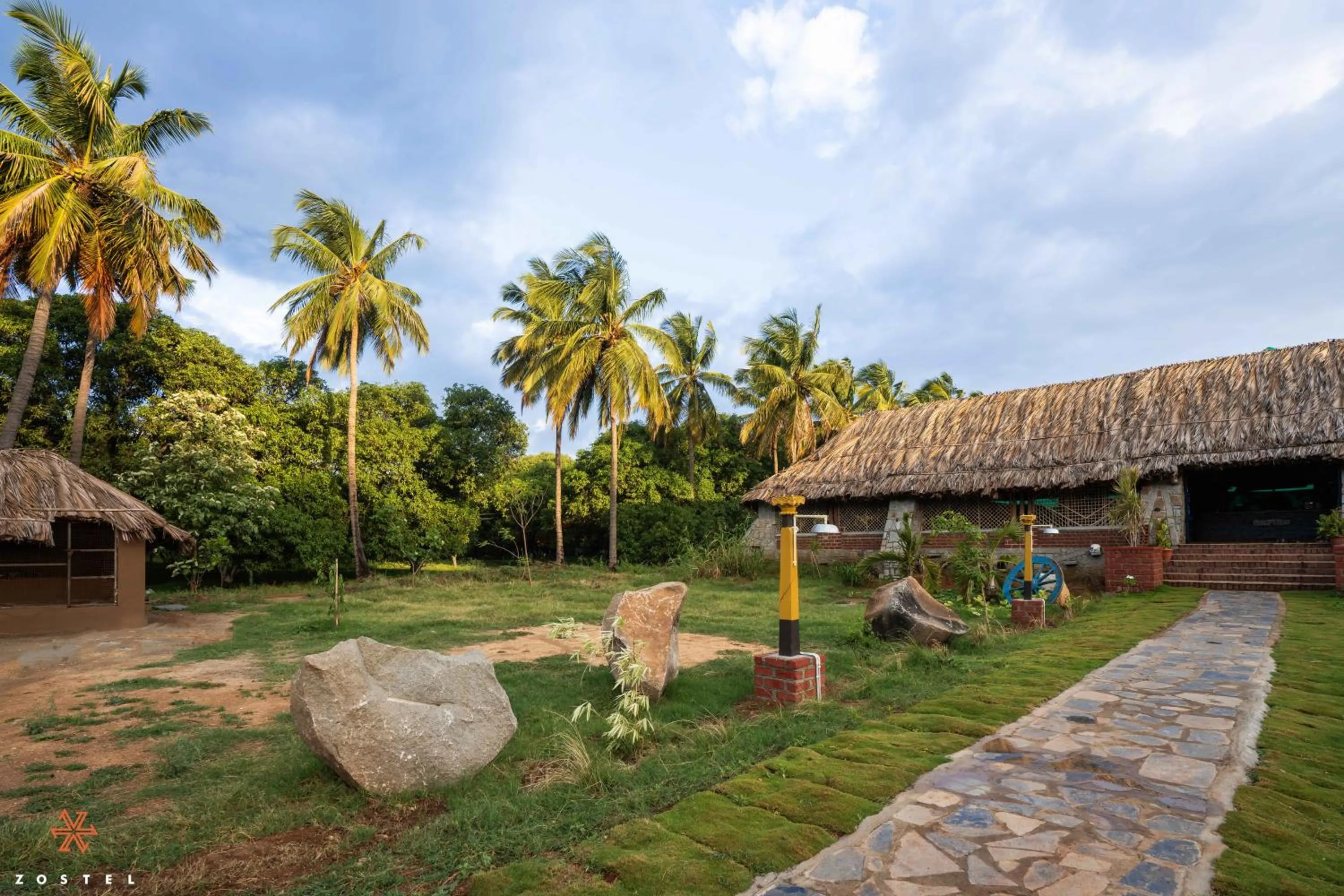 Natural landscape in Zostel Hampi, Gangavathi