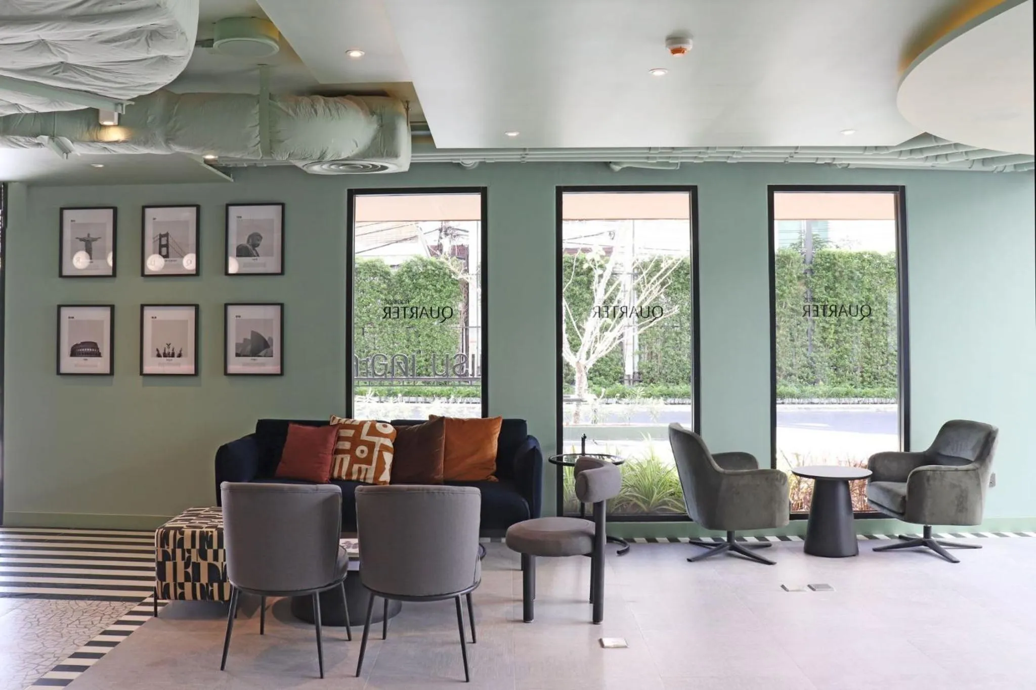 Seating area in The Quarter Ratchathewi by UHG