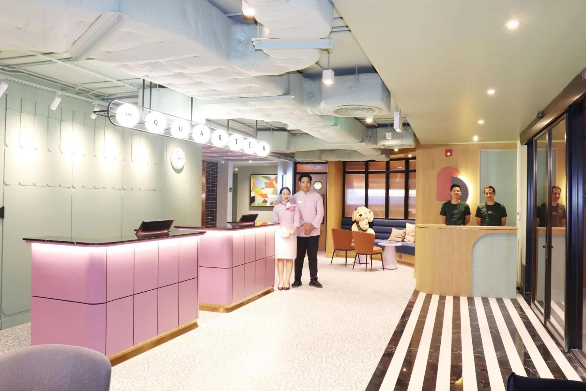 Lobby or reception in The Quarter Ratchathewi by UHG