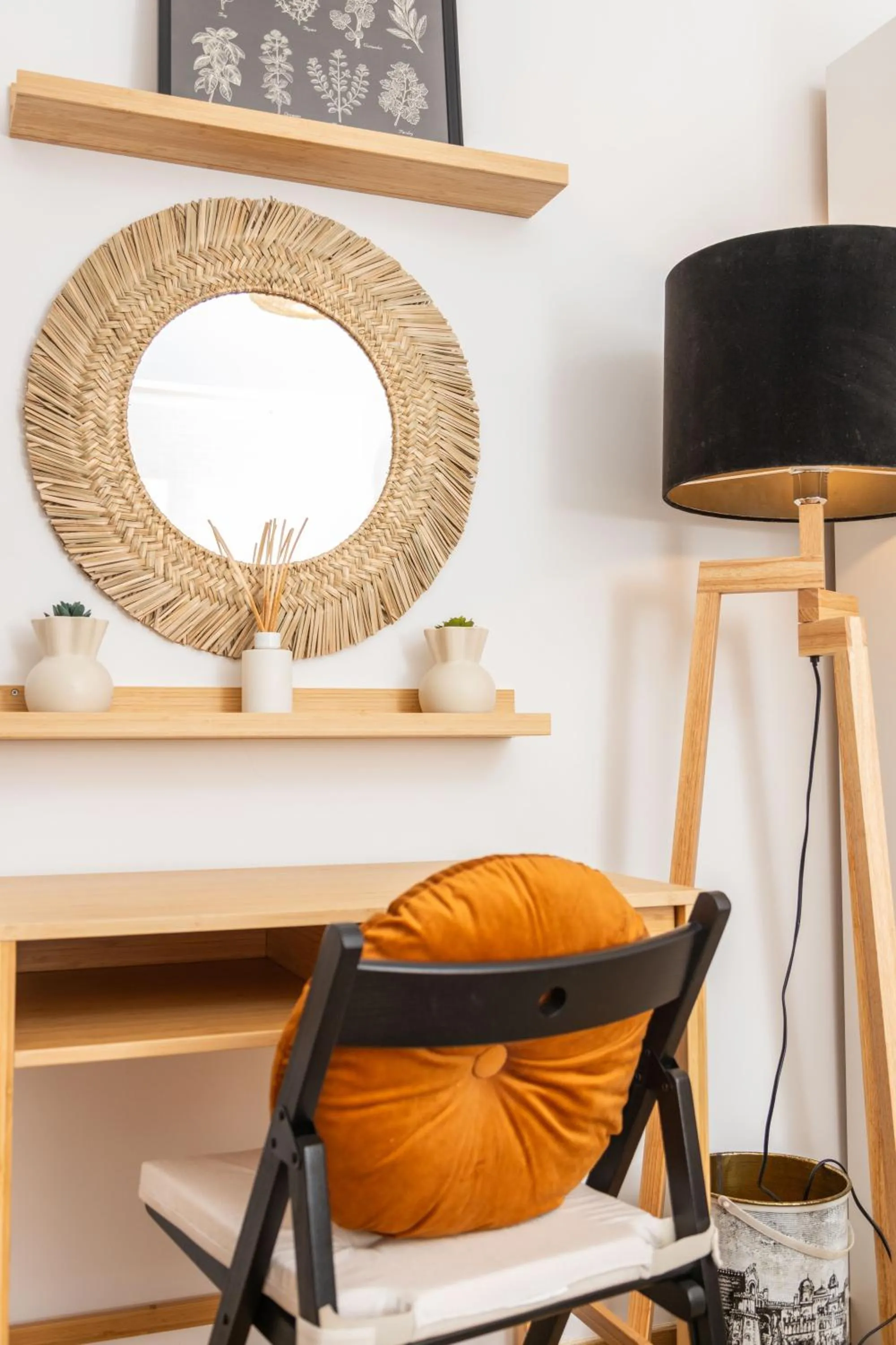 Bedroom in Serene 2BDR Apartment W/ Patio by LovelyStay