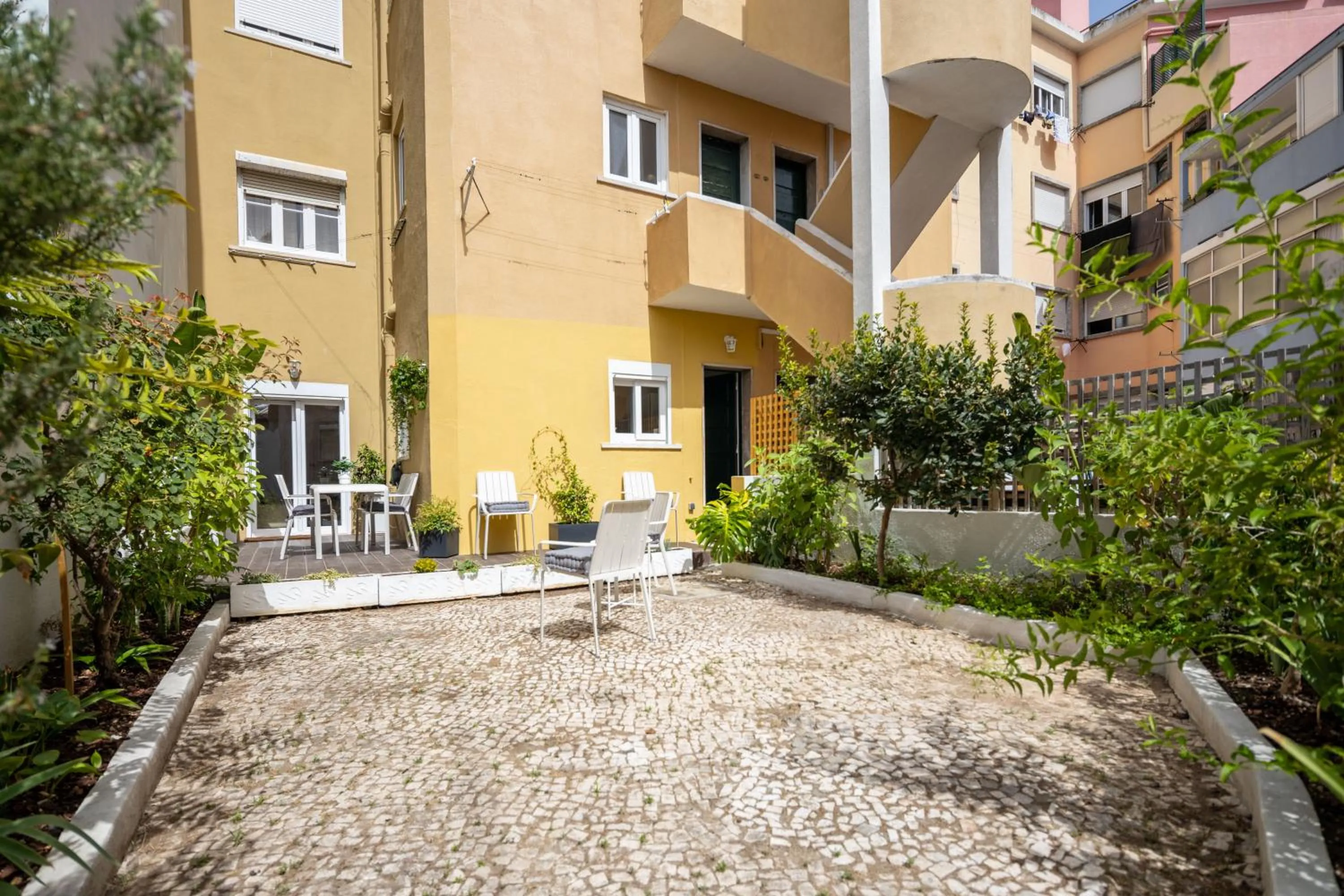 Patio in Serene 2BDR Apartment W/ Patio by LovelyStay