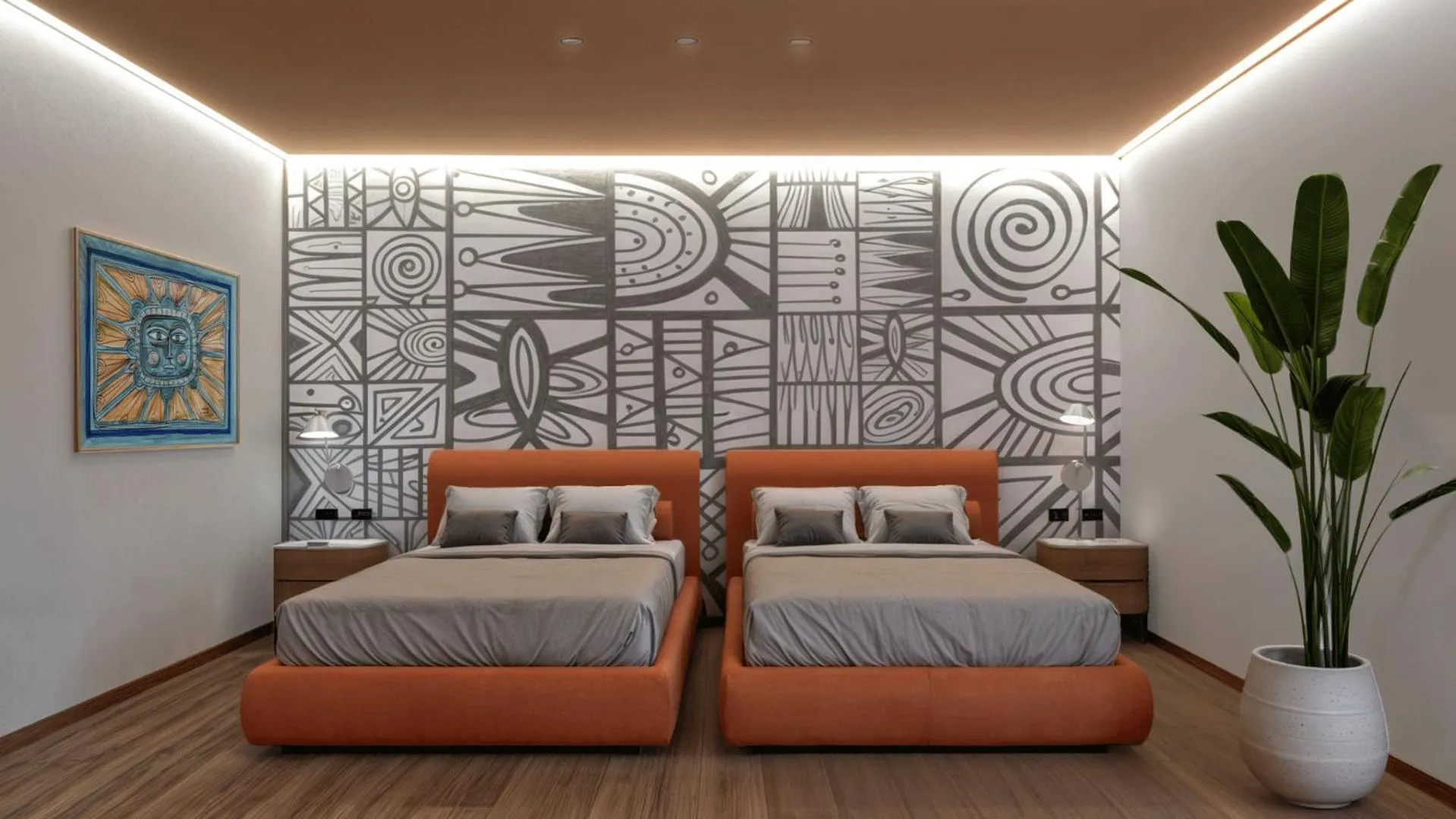 Bed in The Grand Hotel