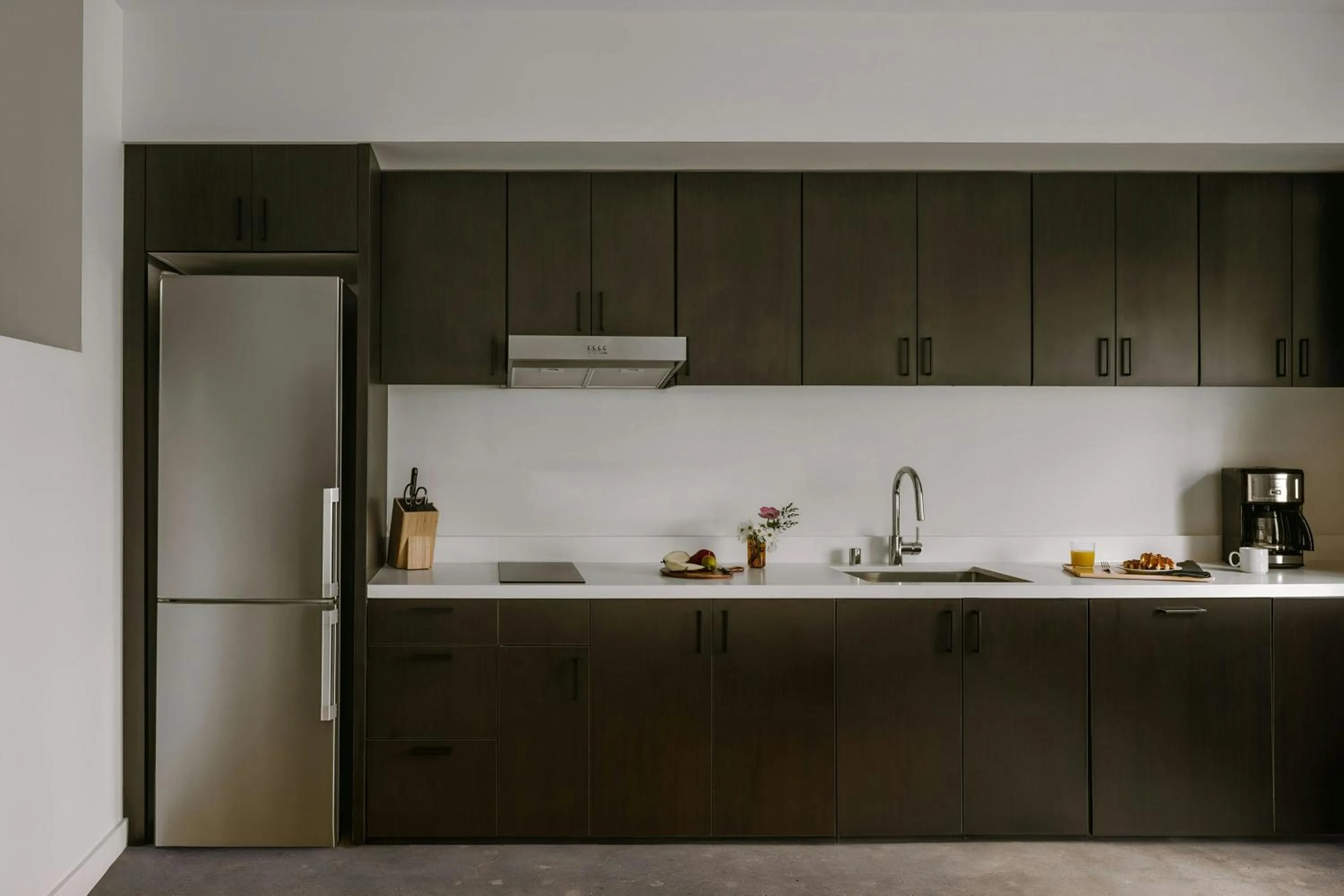 Kitchen or kitchenette in Sonder by Marriott Bonvoy The Winfield Apartments Downtown LA
