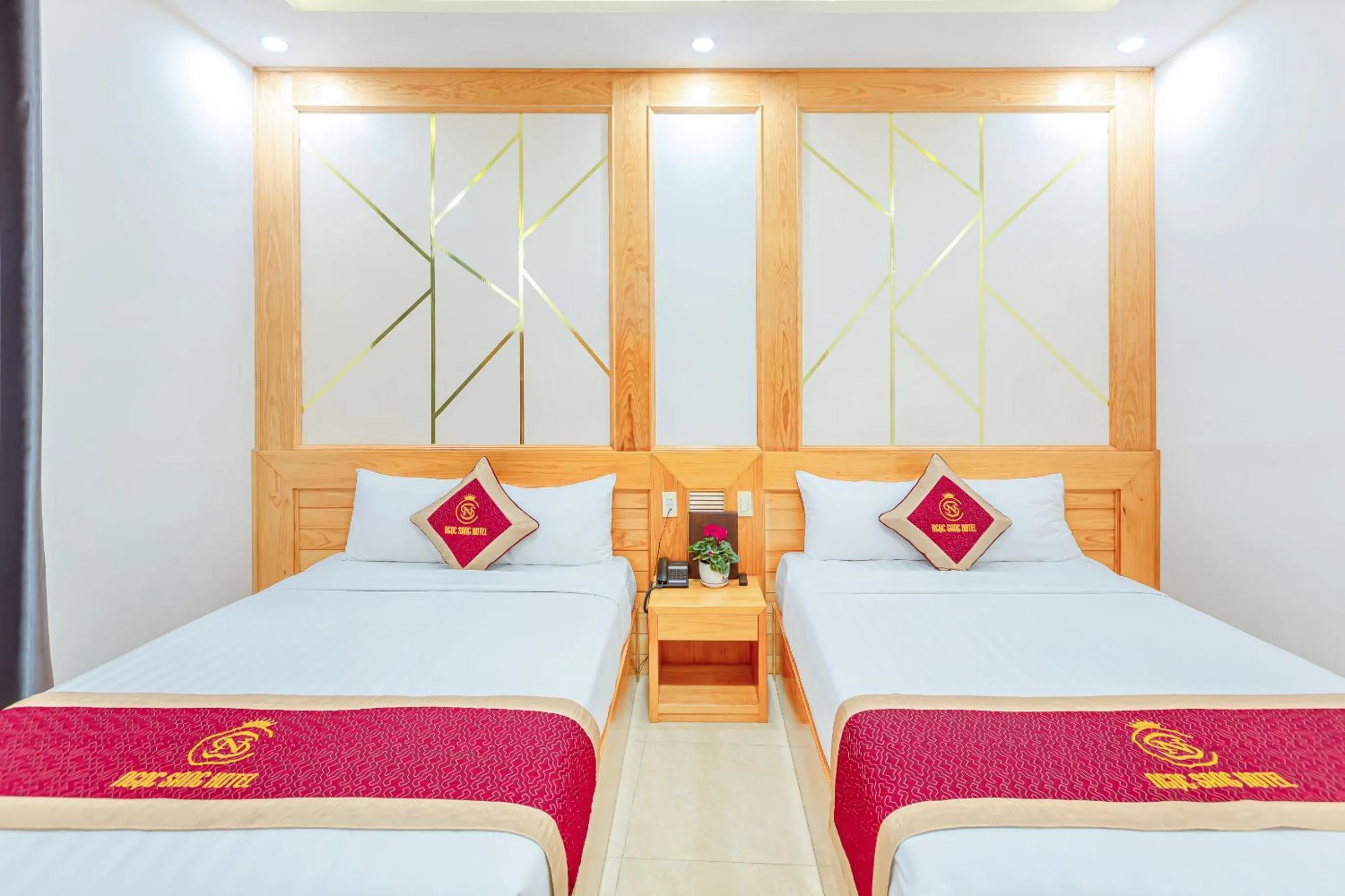 Bed in Ngọc Sang 1 Hotel
