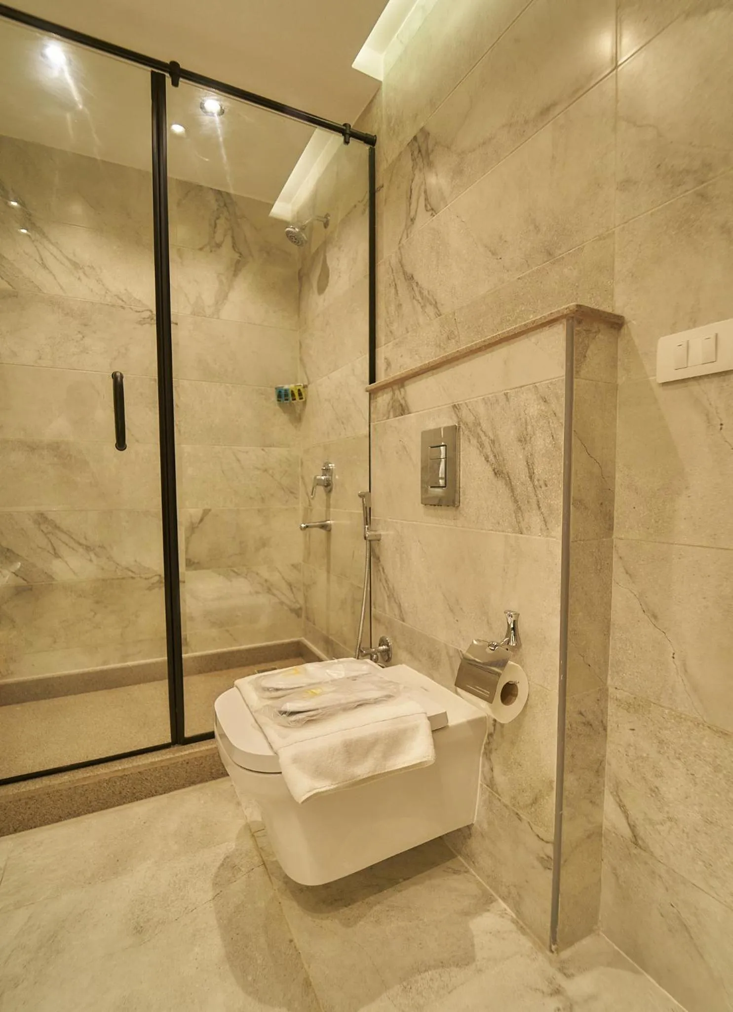 Shower in Gold's Pyramids Hotel