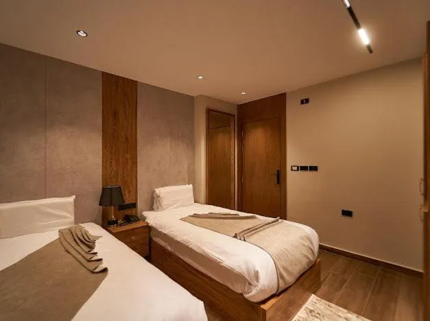 Bed in Gold's Pyramids Hotel