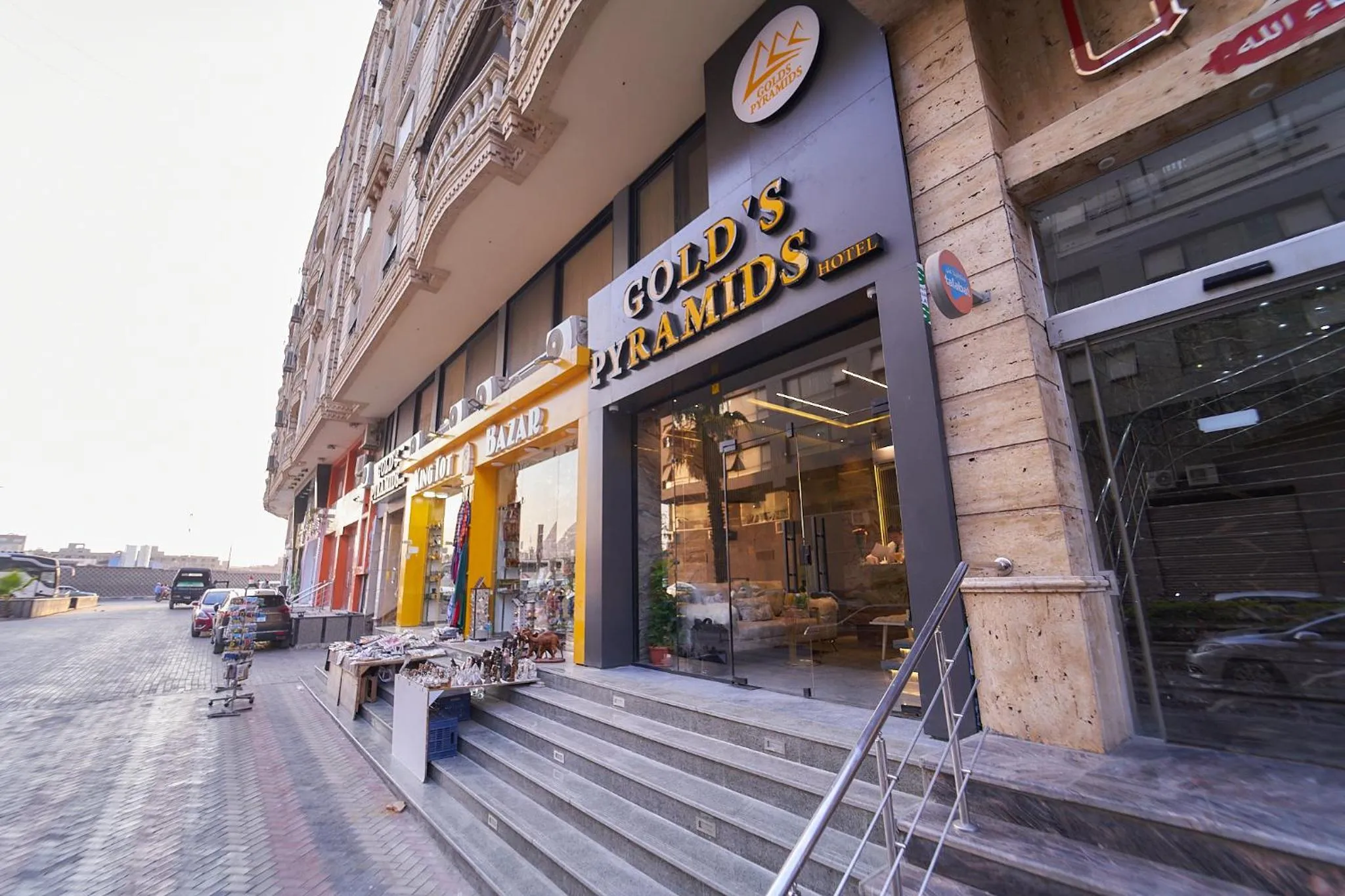 Property building in Gold's Pyramids Hotel