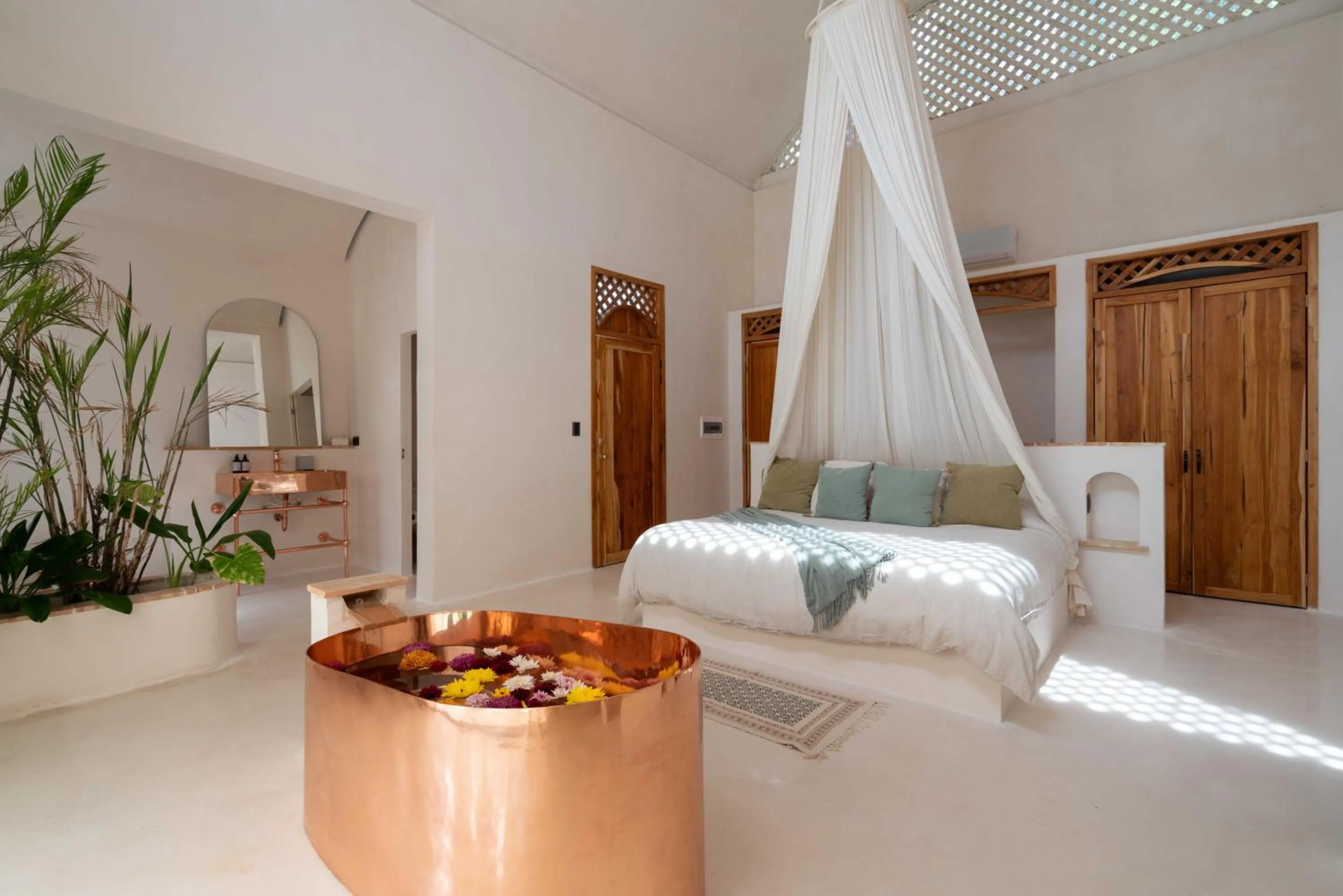 Bed in Anat Tantric Boutique Hotel