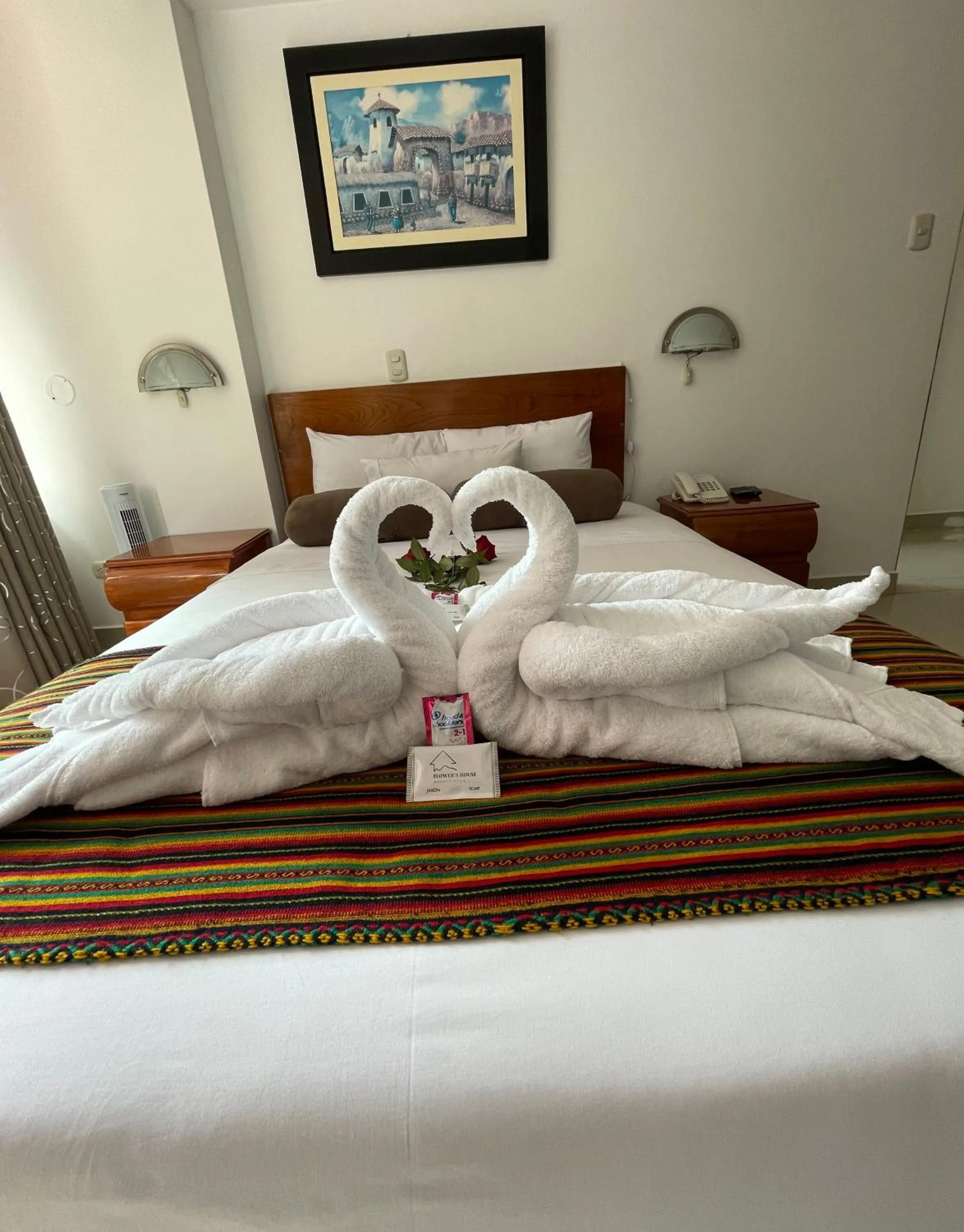 Bed in Flower's House MachuPicchu