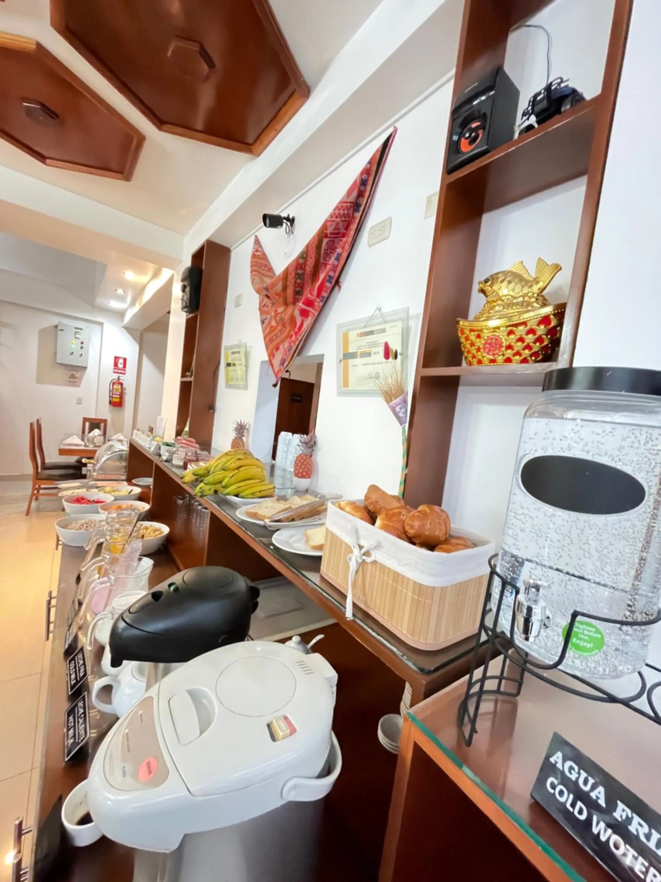 Food and drinks in Flower's House MachuPicchu